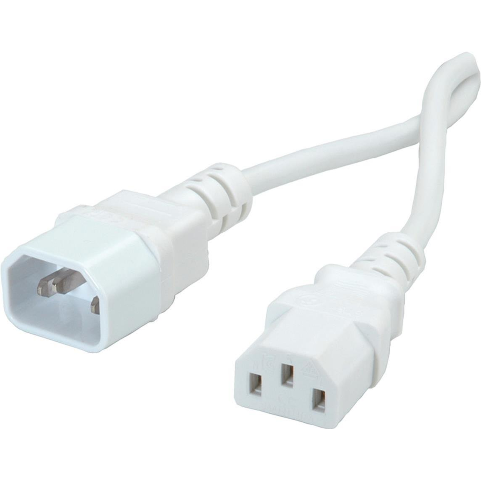 ROLINE GREEN Cold Connection Cable C14/C13 LSOH 1.8m White Cable 1.8 M