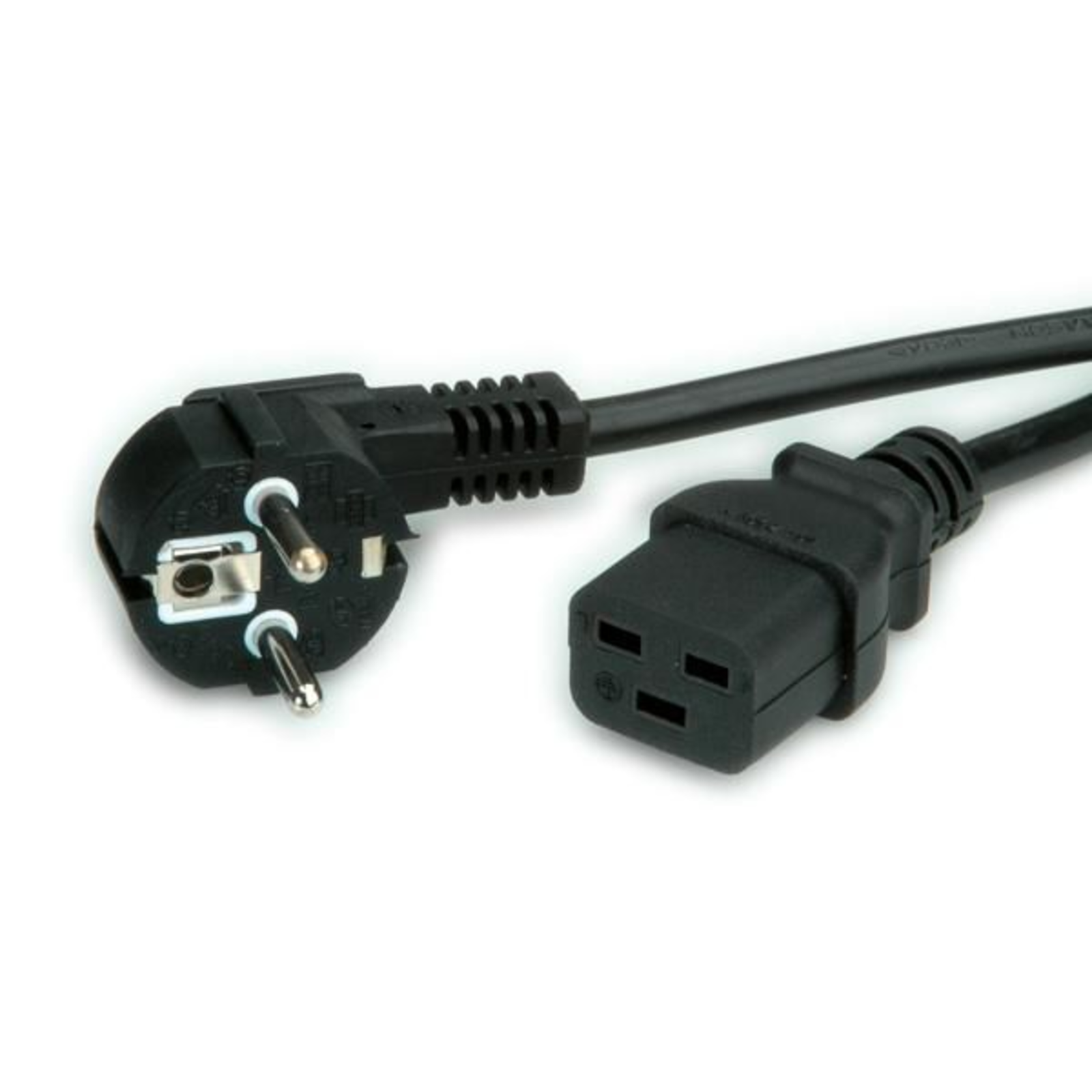 VALUE Power Cable CEE 7/7 (M) to IEC 60320 C19