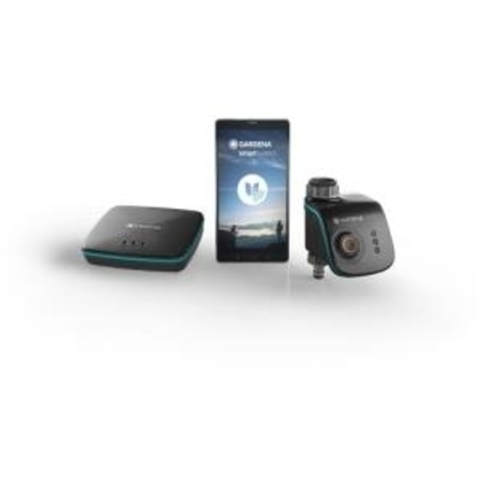 Gardena Irrigation Control Smart Water Control Set Grey Turquoise 2-piece with Smart Gateway