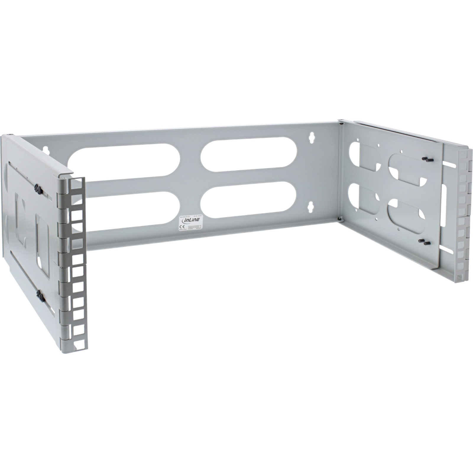 InLine Cabinet Suitable for Wall Mounting Light Grey RAL 7035 4U 48.3 Cm (19inch)