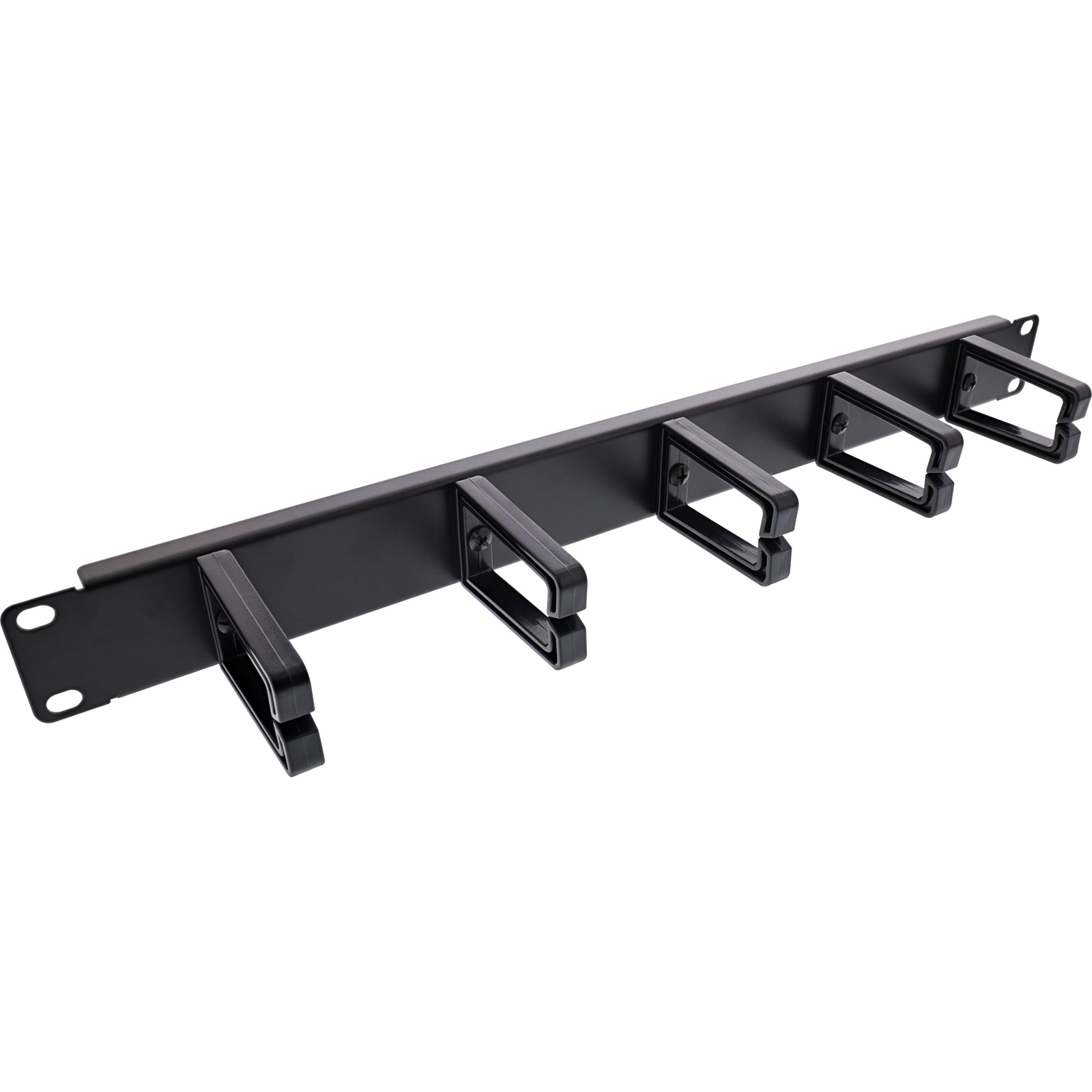 InLine Cable Management Black RAL 9005 1U 48.3 Cm (19inch)