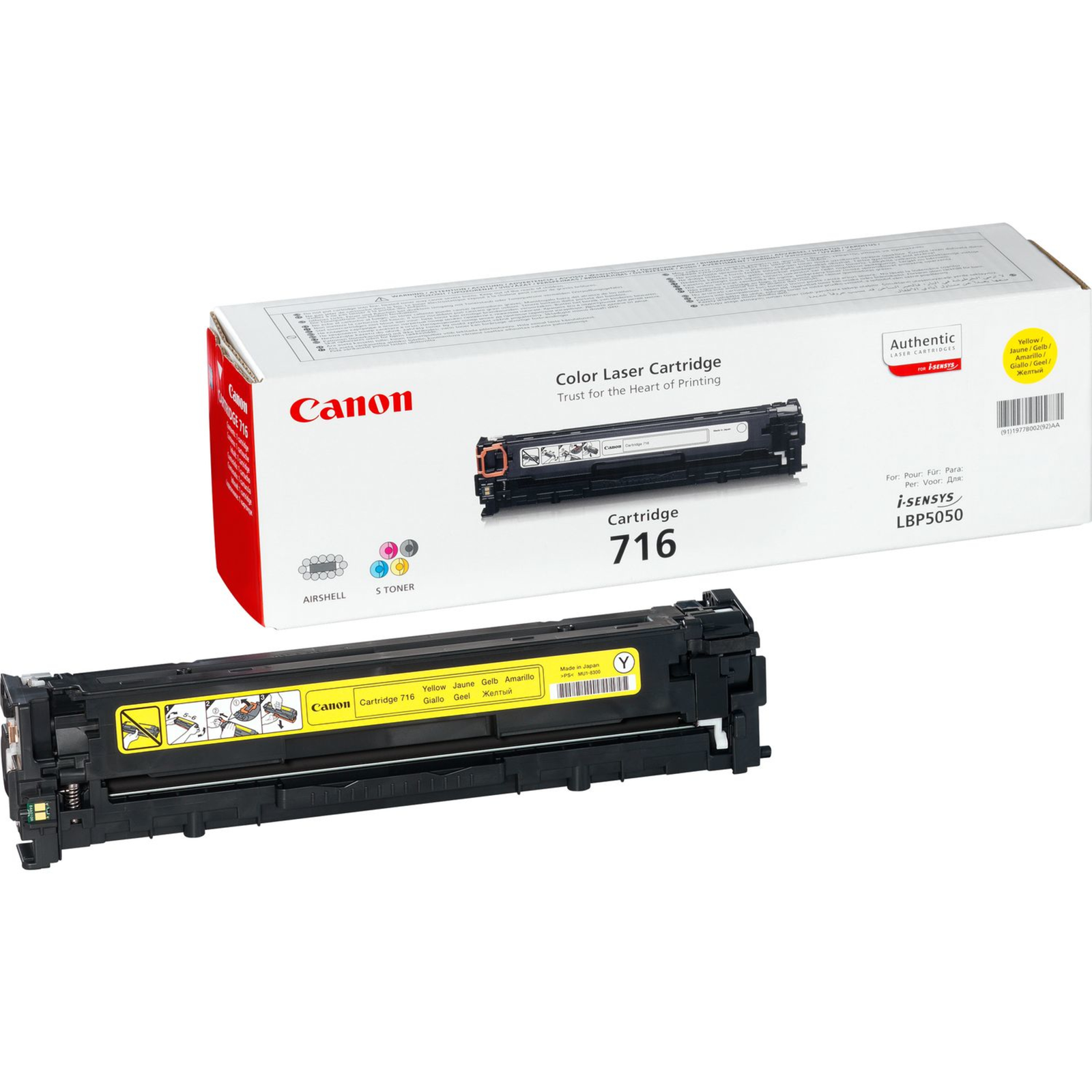 Canon 716 Yellow Yellow 1500 Pages Toner 1977B002
