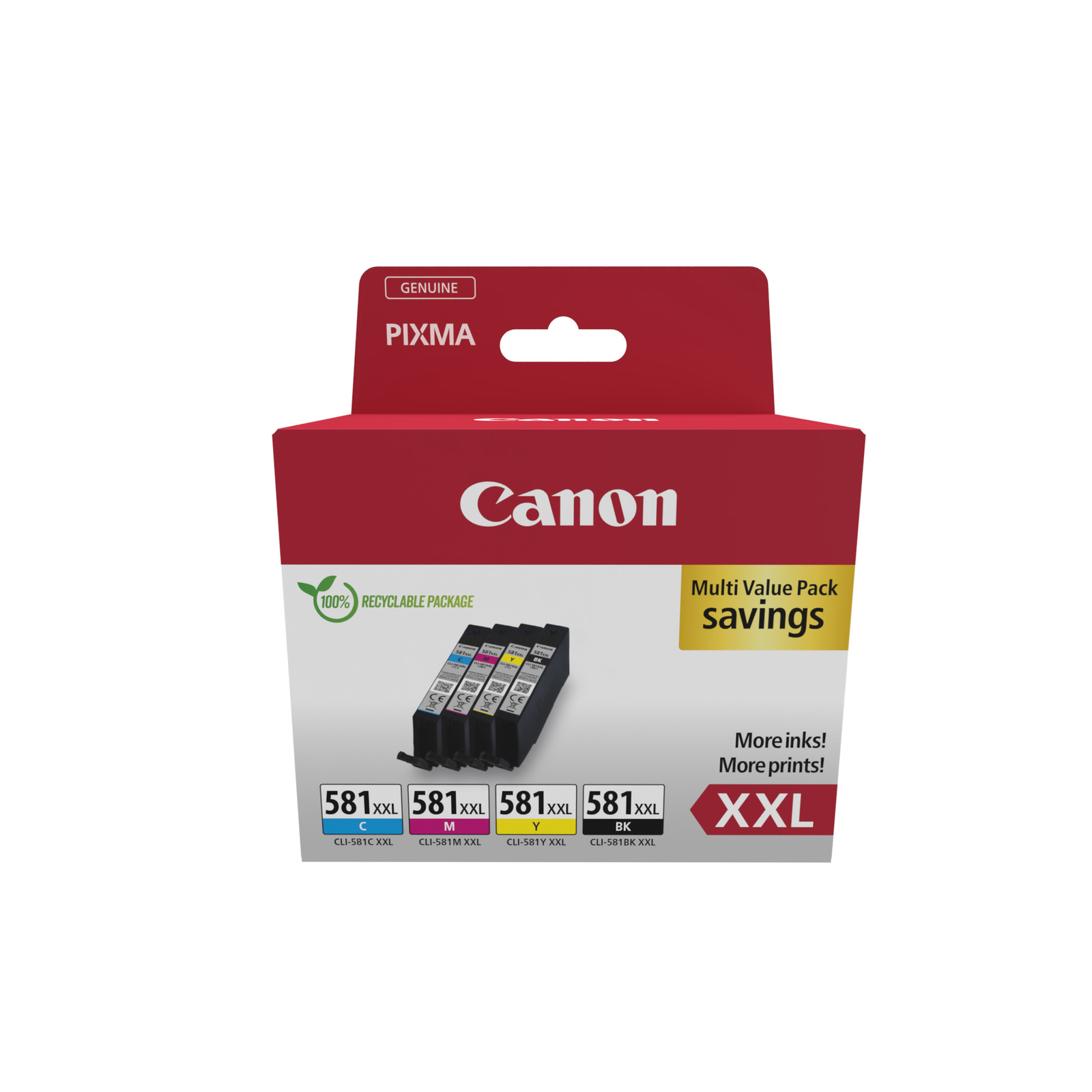 Canon CLI 581XXL C/M/Y/BK Multi Pack Black Yellow cyan magenta Ink Tank