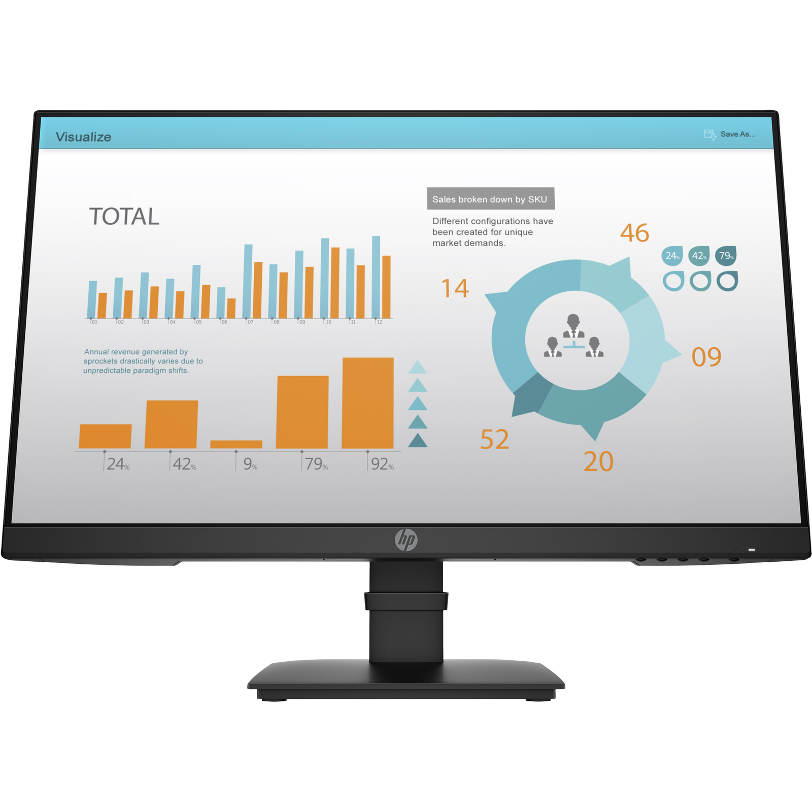 HPI P24 G4 P-Series LED Monitor 60.45cm (23.8 Inch)