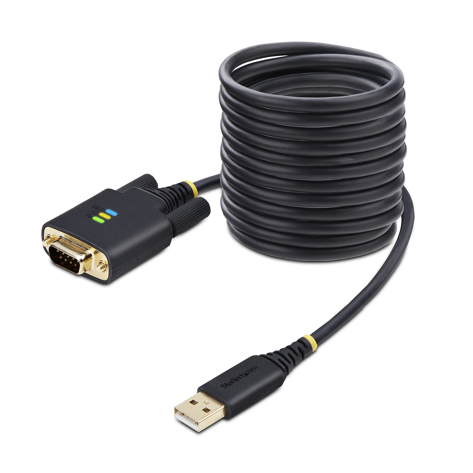 StarTech.com 3m USB to Serial Adapter COM Retention Interchangeable Screw Nuts USB-A to DB9