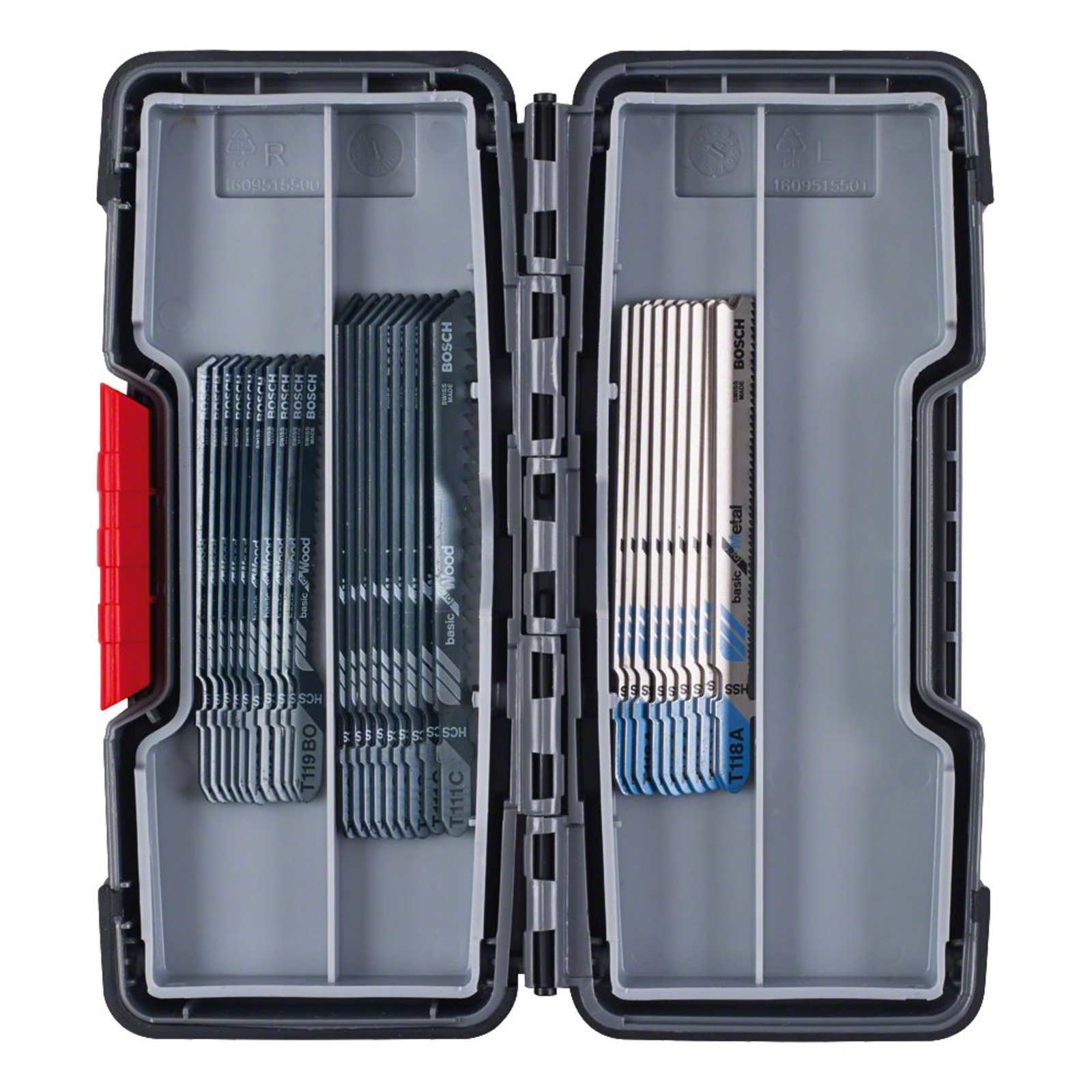 Bosch Basic for Wood And Metal Tough Box Saw Blade Set for Wood Metal 30 Pieces T-shank