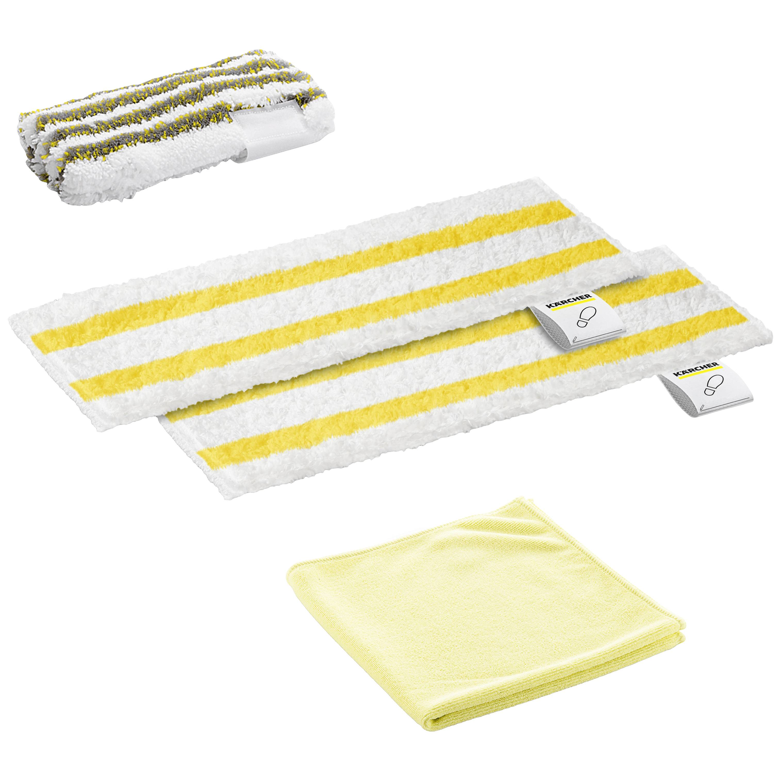 KRCHER 2.863-346.0 Floor Cloth White Yellow Fabric SC 2 Deluxe SC 2 EasyFix SC 3 EasyF