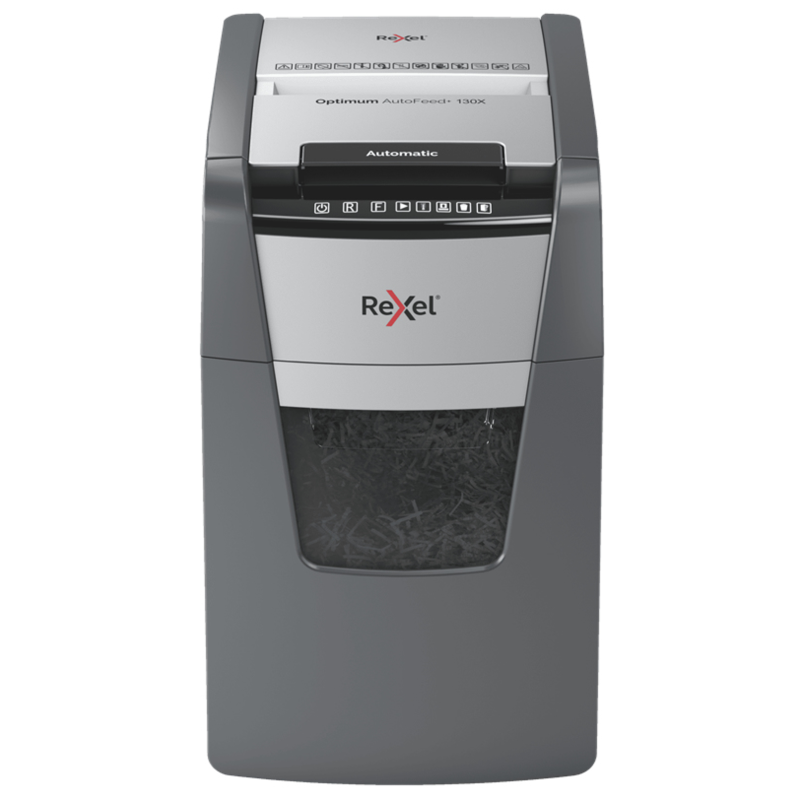 REXEL Optimum AutoFeed+ 130X Shredder P-4 130 Sheets 44 L Bin