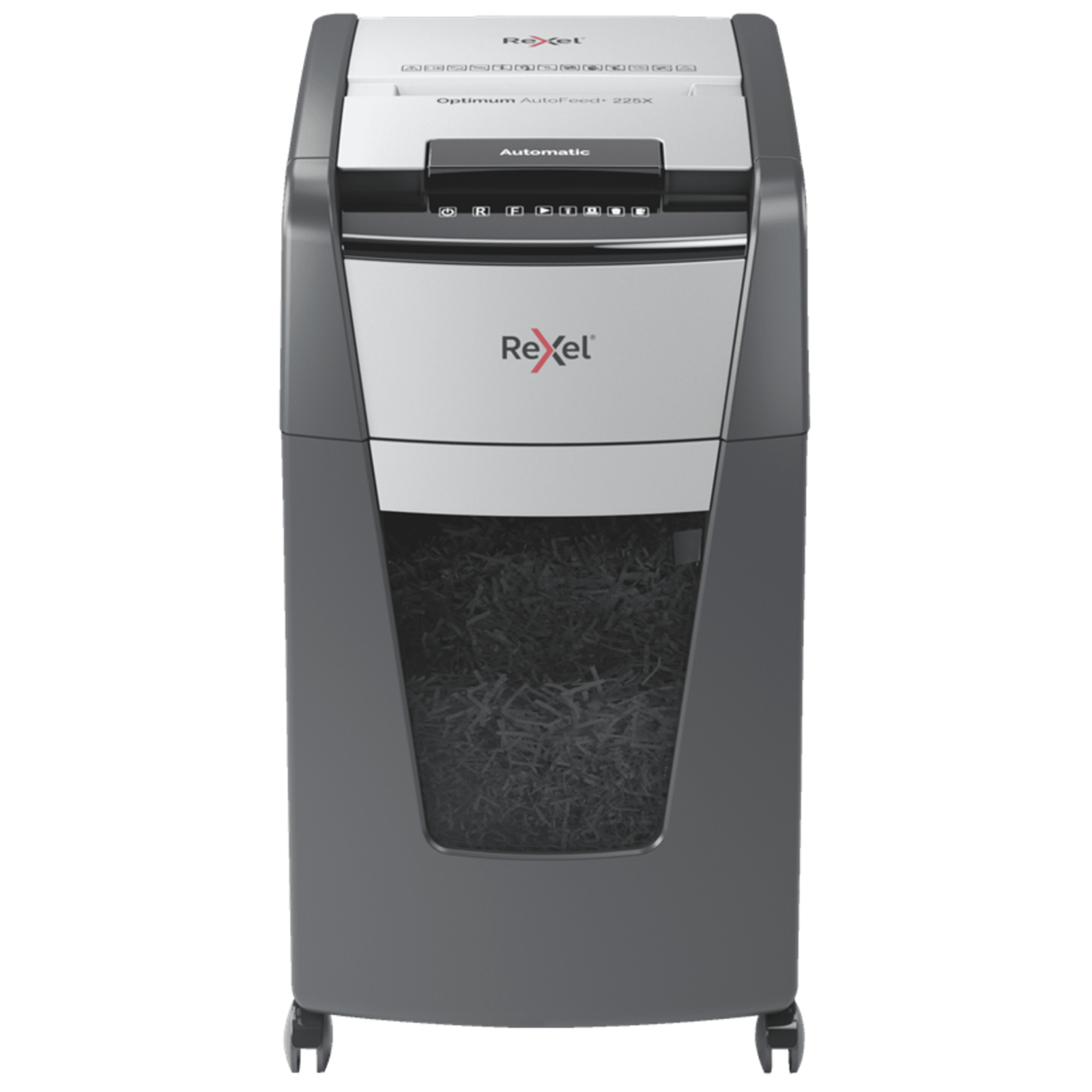 REXEL Optimum AutoFeed+ 225X Shredder P-4 225 Sheets 60 L Bin