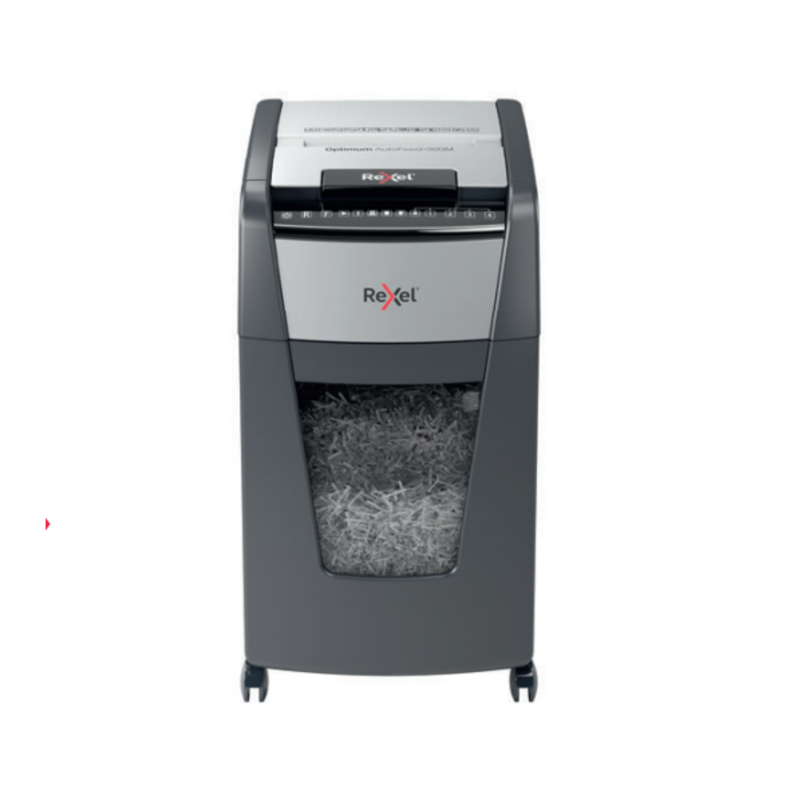REXEL Optimum AutoFeed+ 300X Shredder P-4 300 Sheets 60 L Bin