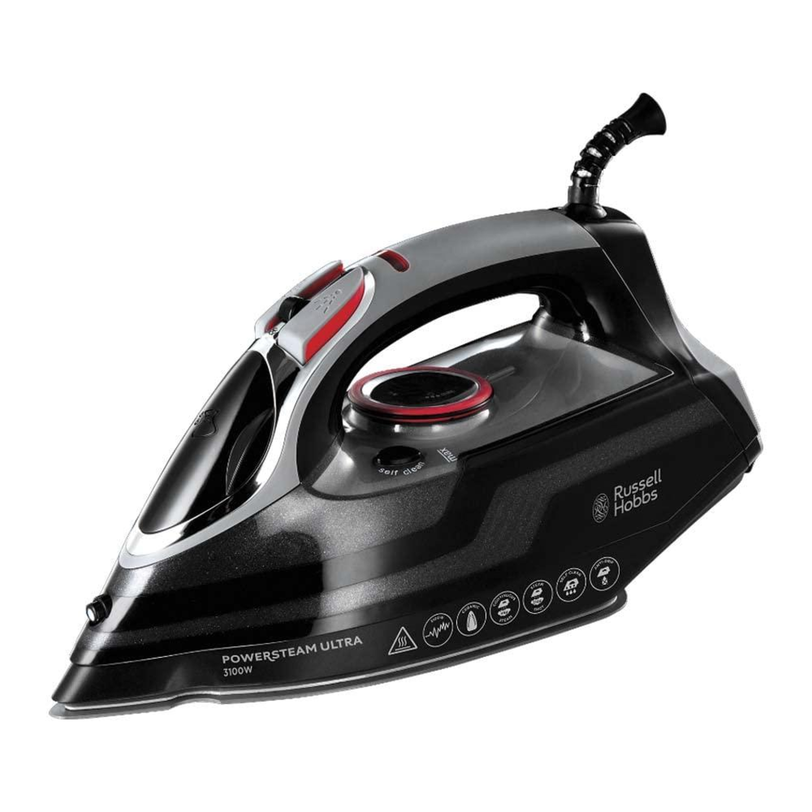 Russell Hobbs Power Steam 20630-56 Steam Iron 3100W Black Grey