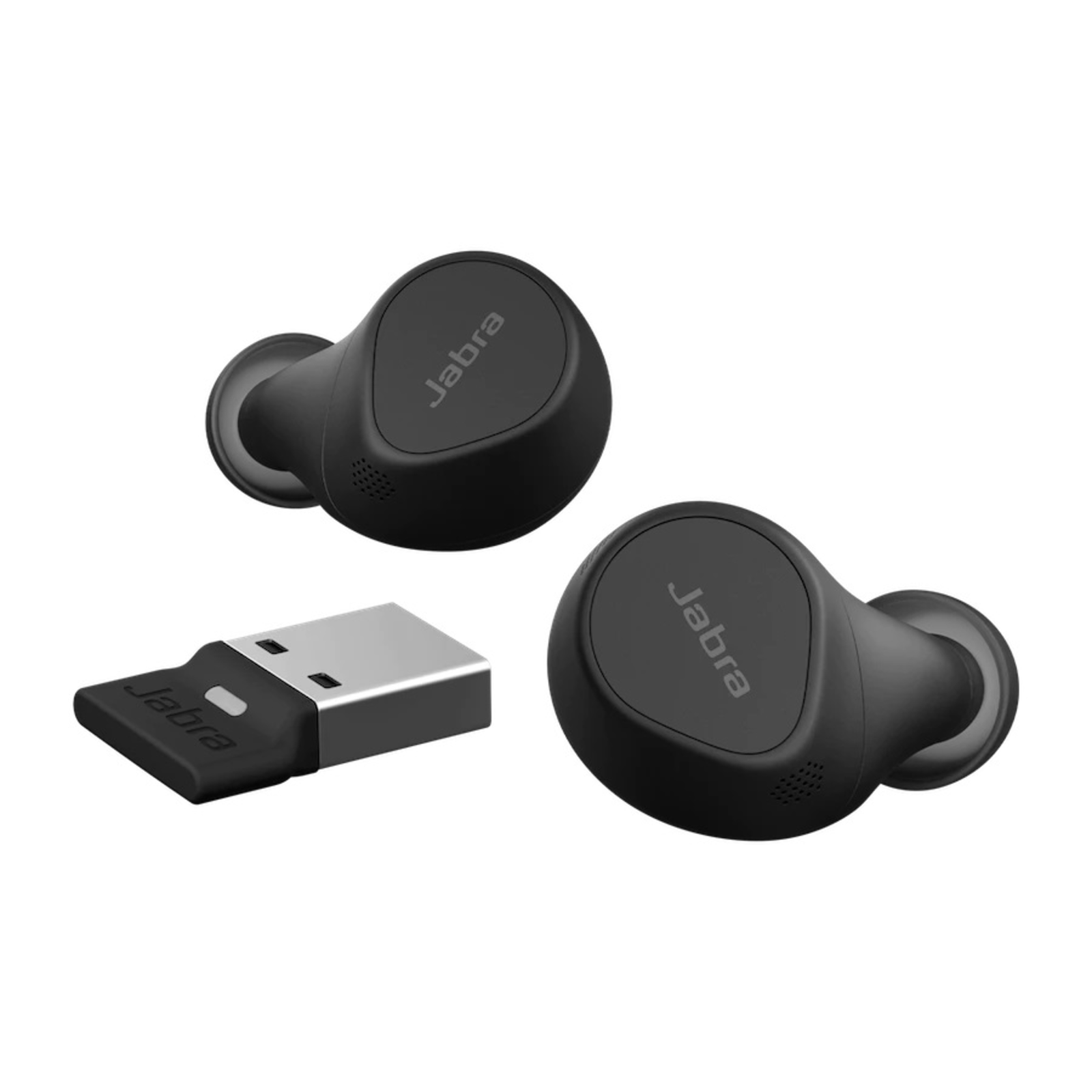 Jabra Evolve2 Buds Headphones UC Compatible USB-A Port without Charging Pad