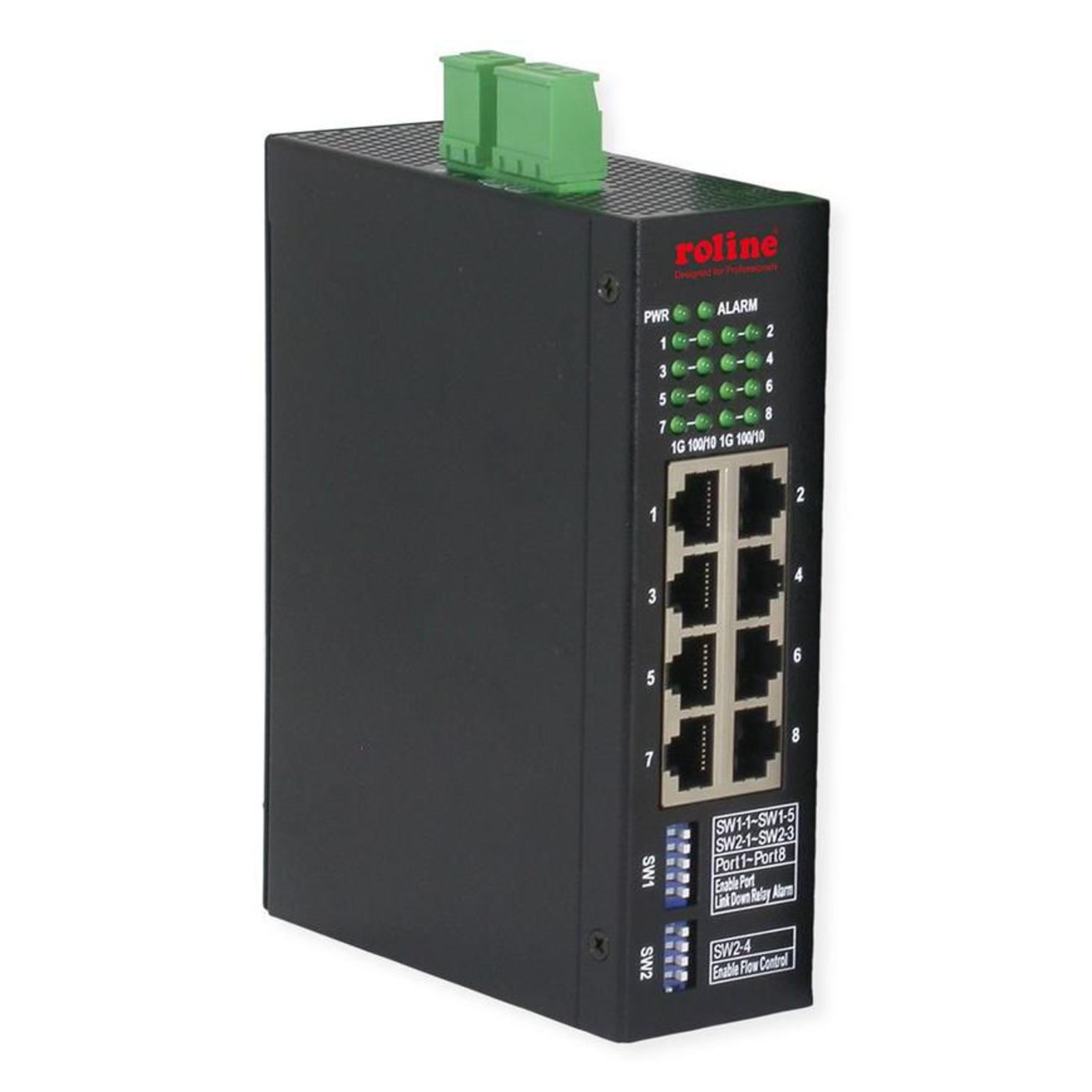 ROLINE Ind. Mng Gbit Ethernet Switch 8x Switch 1 Gbps