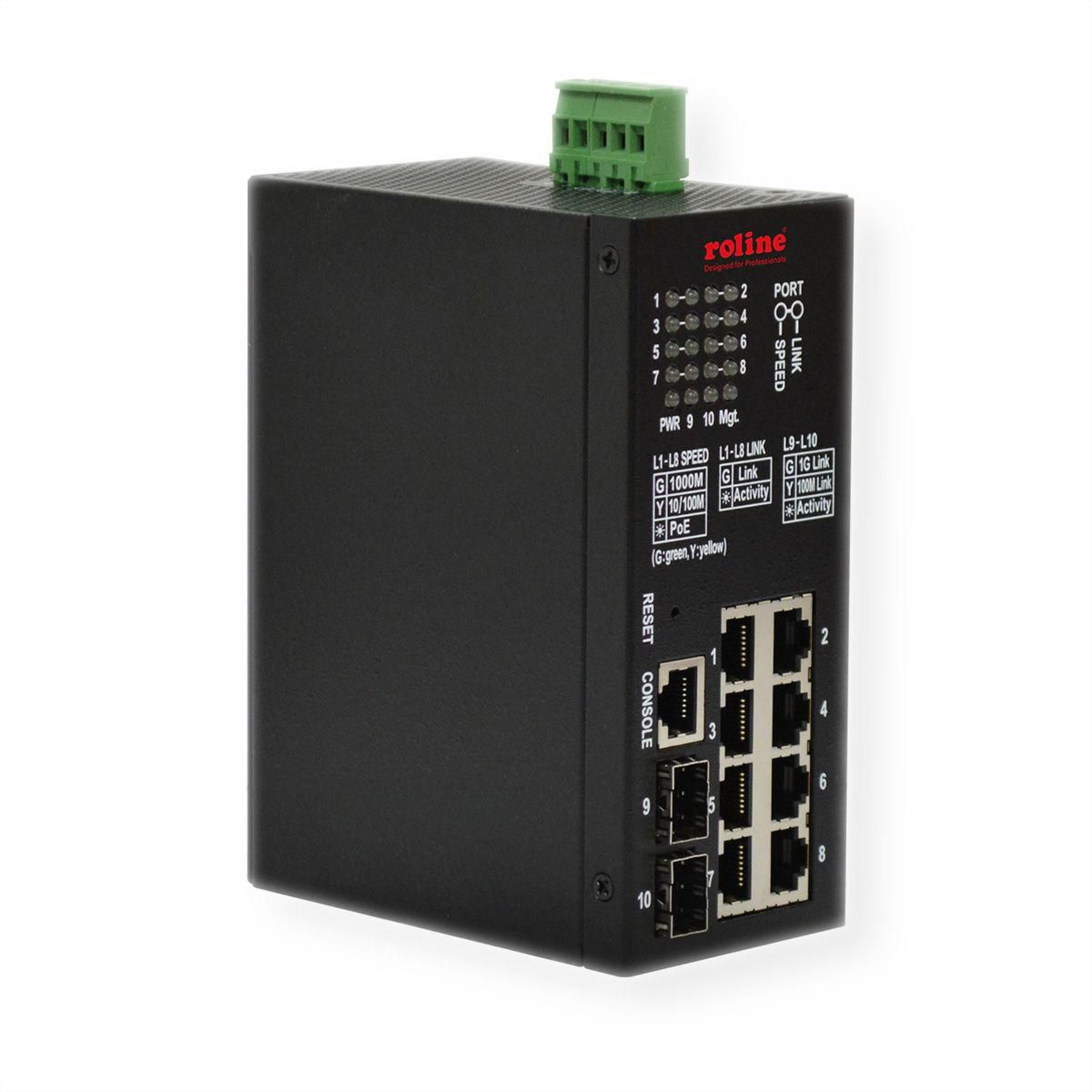 ROLINE 21.13.1137 Managed L2 Gigabit Ethernet 10-100-1000 PoE