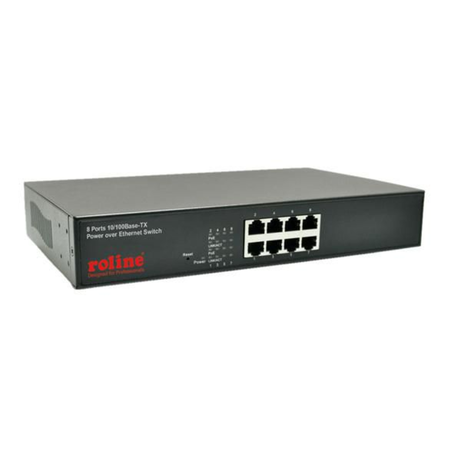 ROLINE PoE Fast Ethernet Switch 8 Port 8x PoE 19