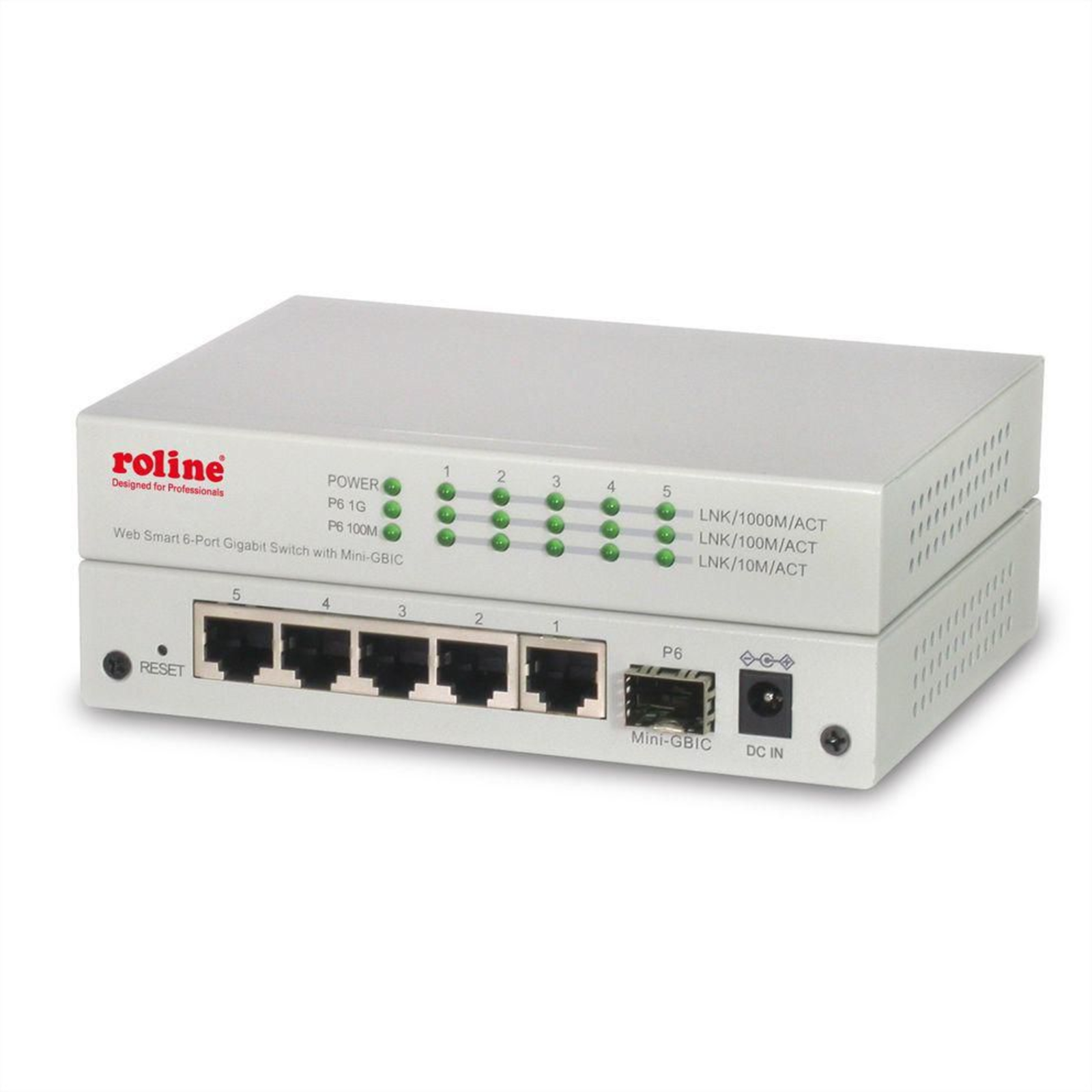 ROLINE 21.14.3523 Managed Gigabit Ethernet 10-100-1000 Full Duplex Wall Mounting