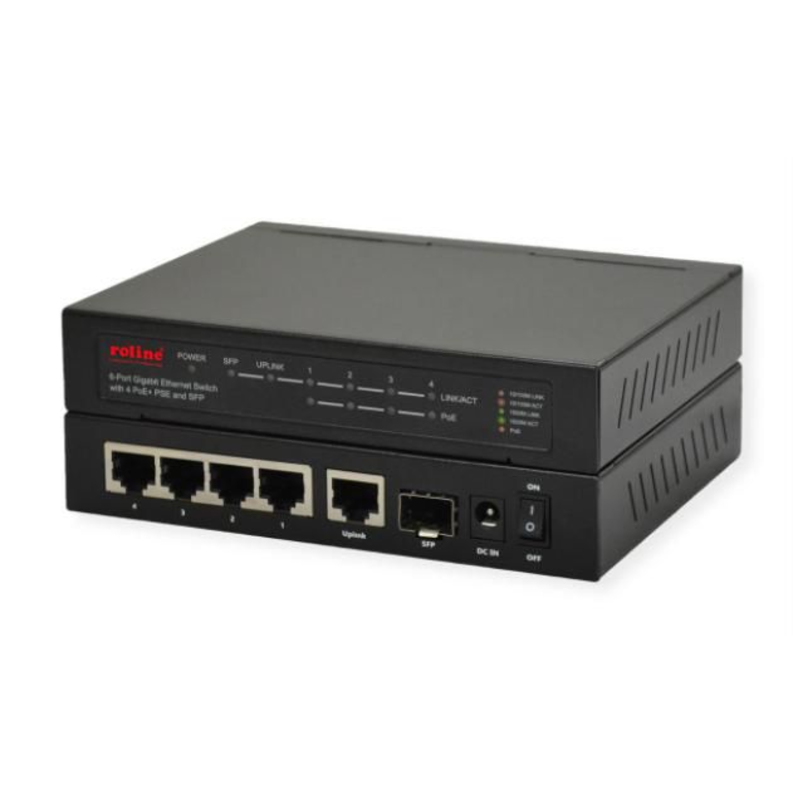 ROLINE 21.14.3524 Gigabit Ethernet 10-100-1000 Full Duplex PoE