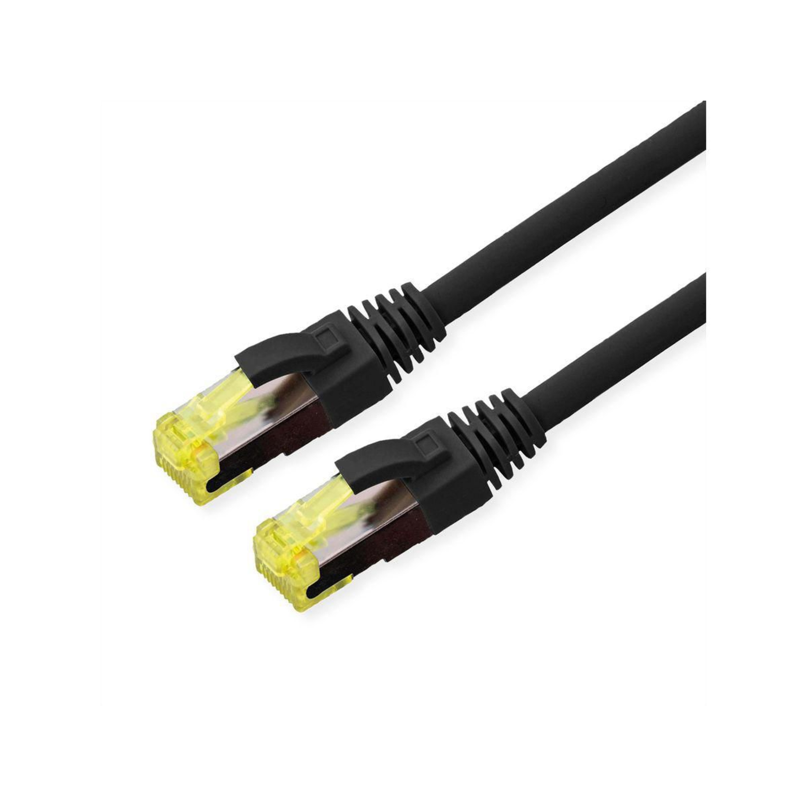 ROLINE Outdoor S/FTP Patch Cable Cat.6A/Class EA 0.3m Black FTP PIMF
