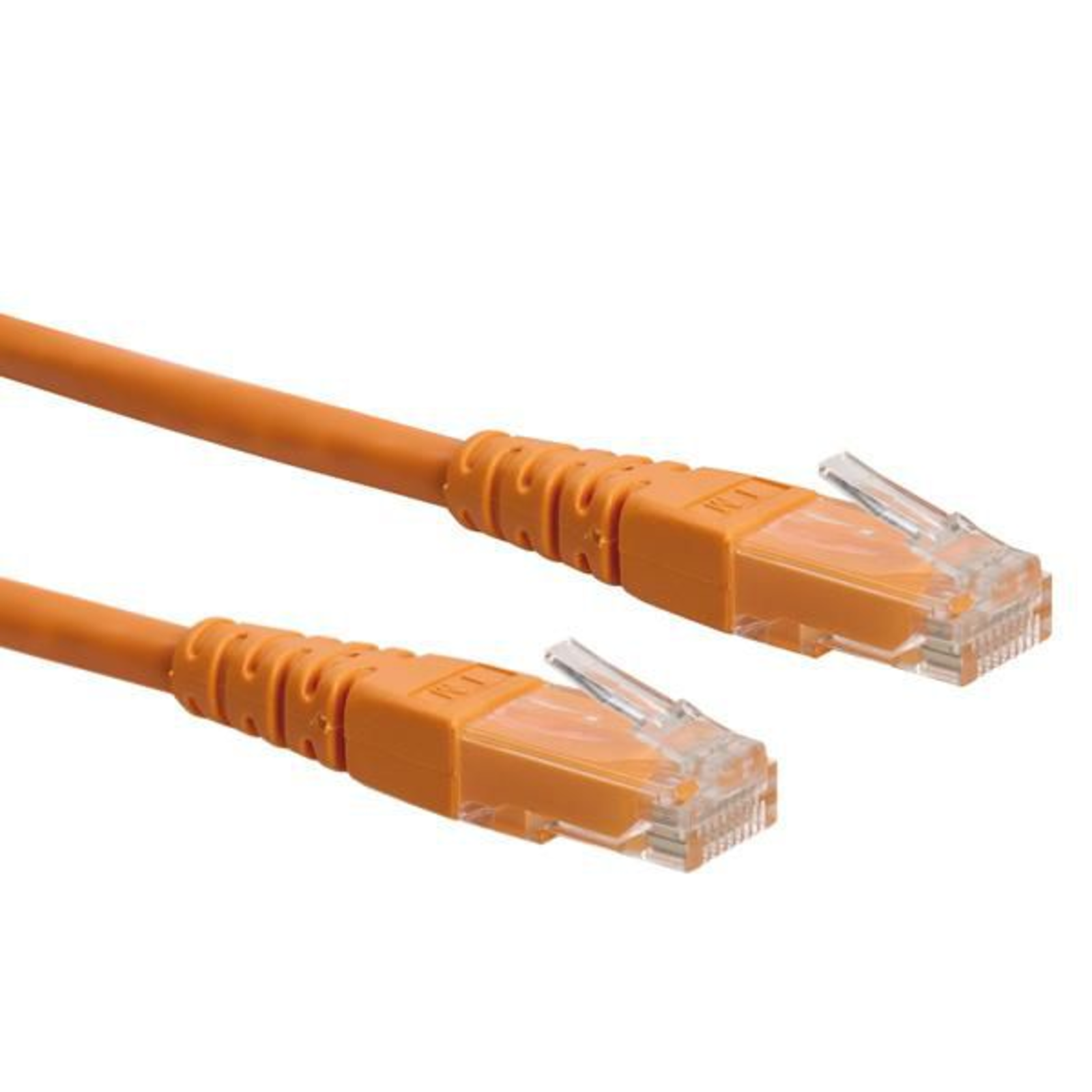 Roline 21.15.1557 RJ45 Network Cable Patch Cable CAT 6 U/UTP 3.00 M orange 1 Pc.