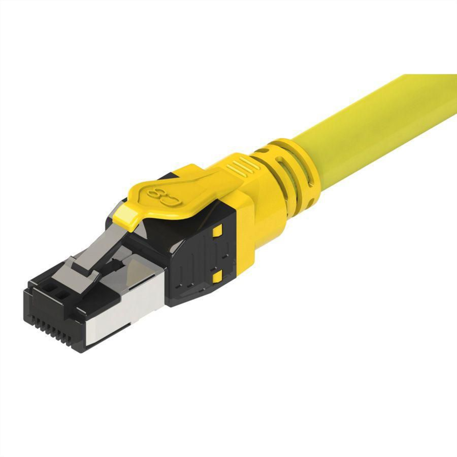 ROLINE S/FTP (PiMF) Patch Cable Cat.8 (Class I) LSOH Stranded Wire Yellow 1 M