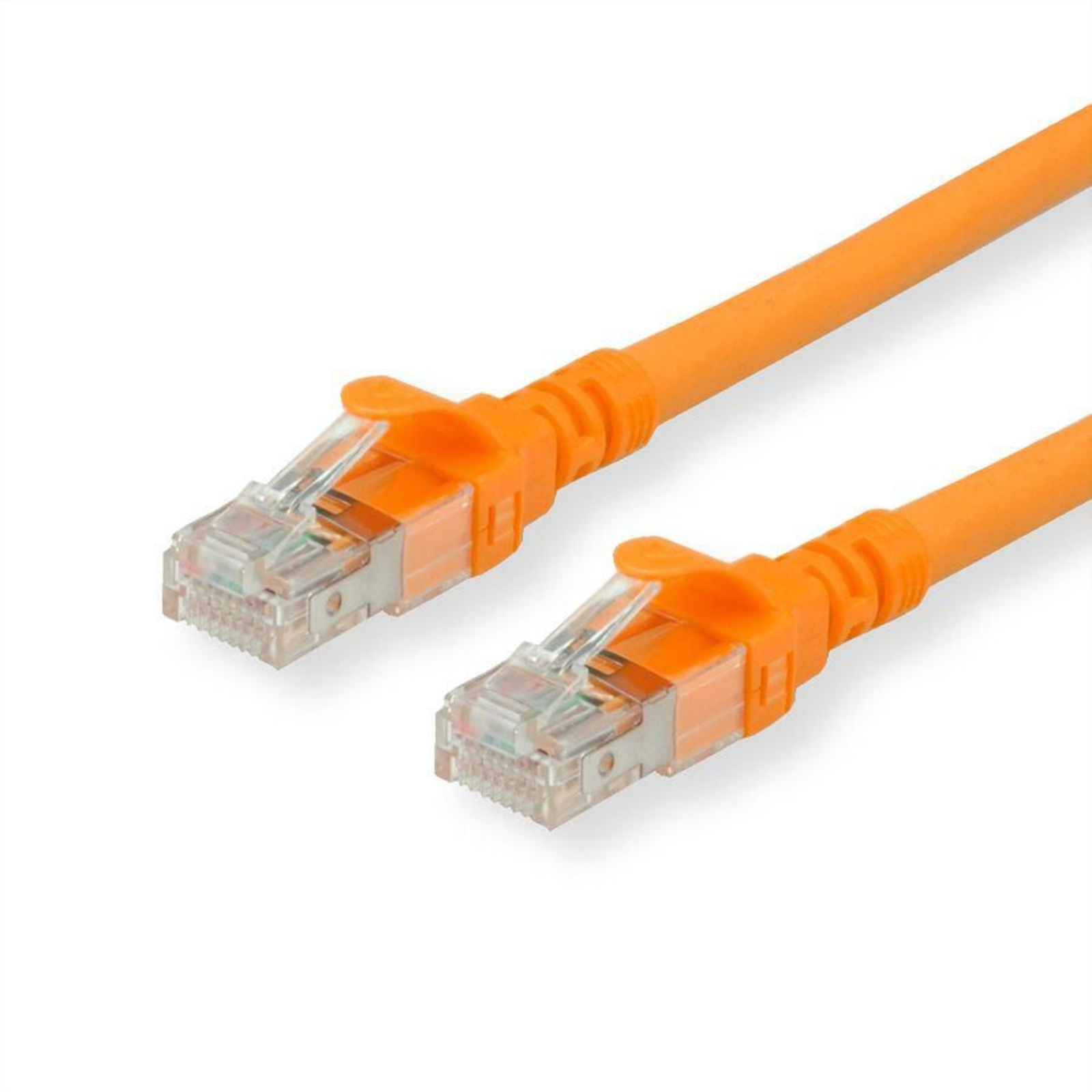 Roline 21.15.2672 RJ45 Network Cable Patch Cable CAT 6 S/FTP 2.00 M orange Black 1 Pc.