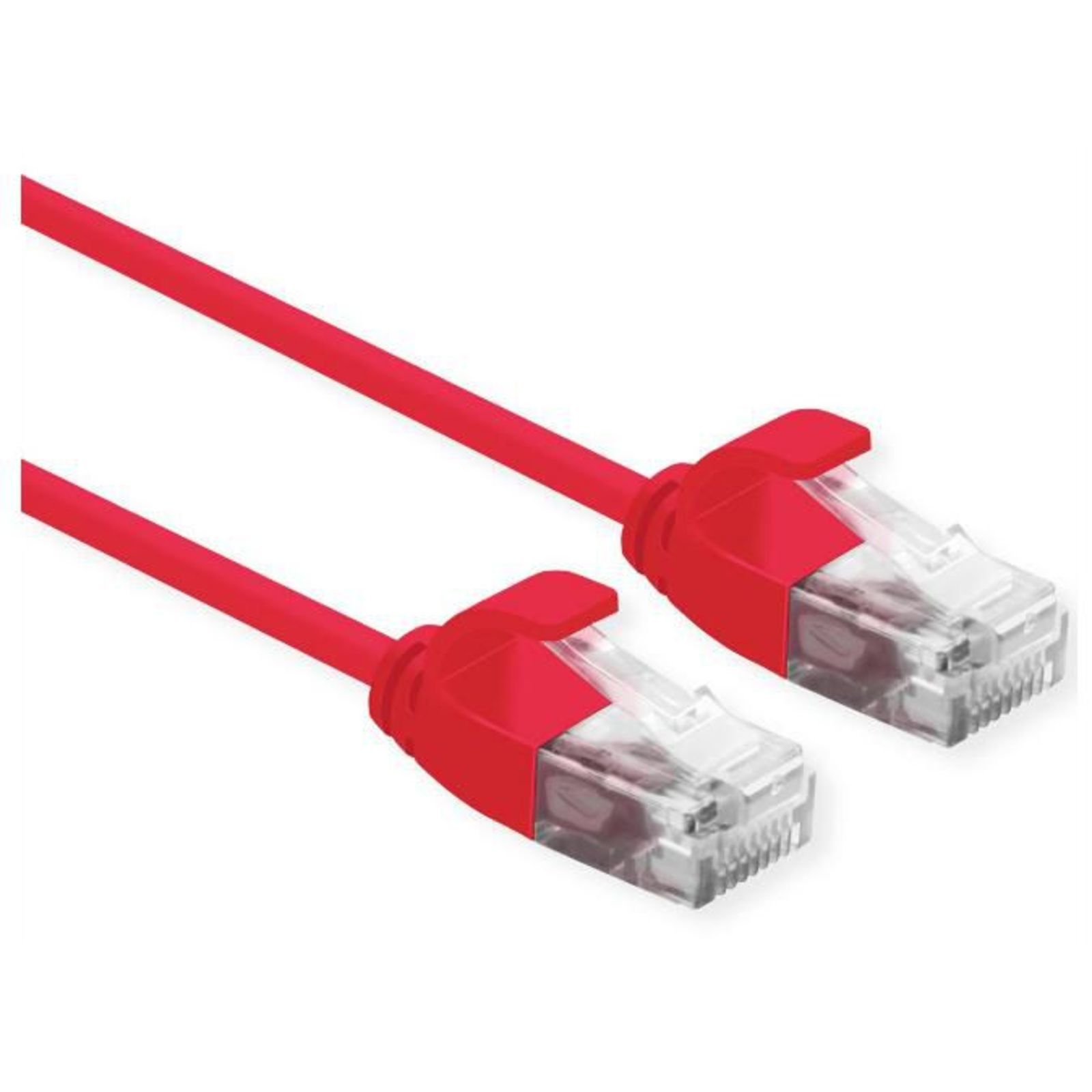 Roline 21.15.3910 RJ45 Network Cable Patch Cable CAT 6a U/UTP 0.15 M Red 1 Pc.
