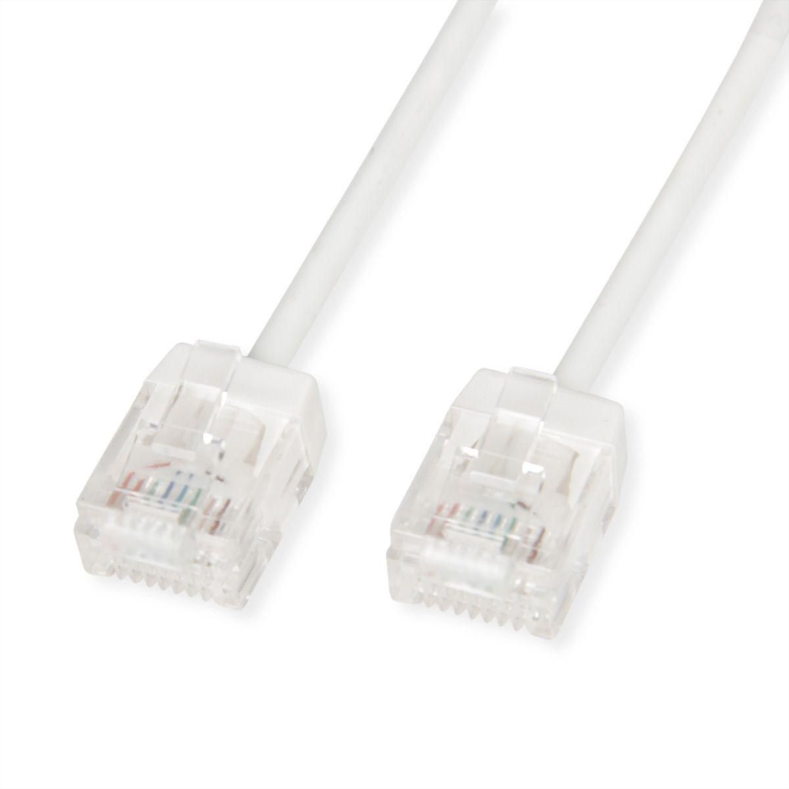 ROLINE UTP Patch Cable Cat.6A Ultra-short RJ45 White 1 M Network UTP