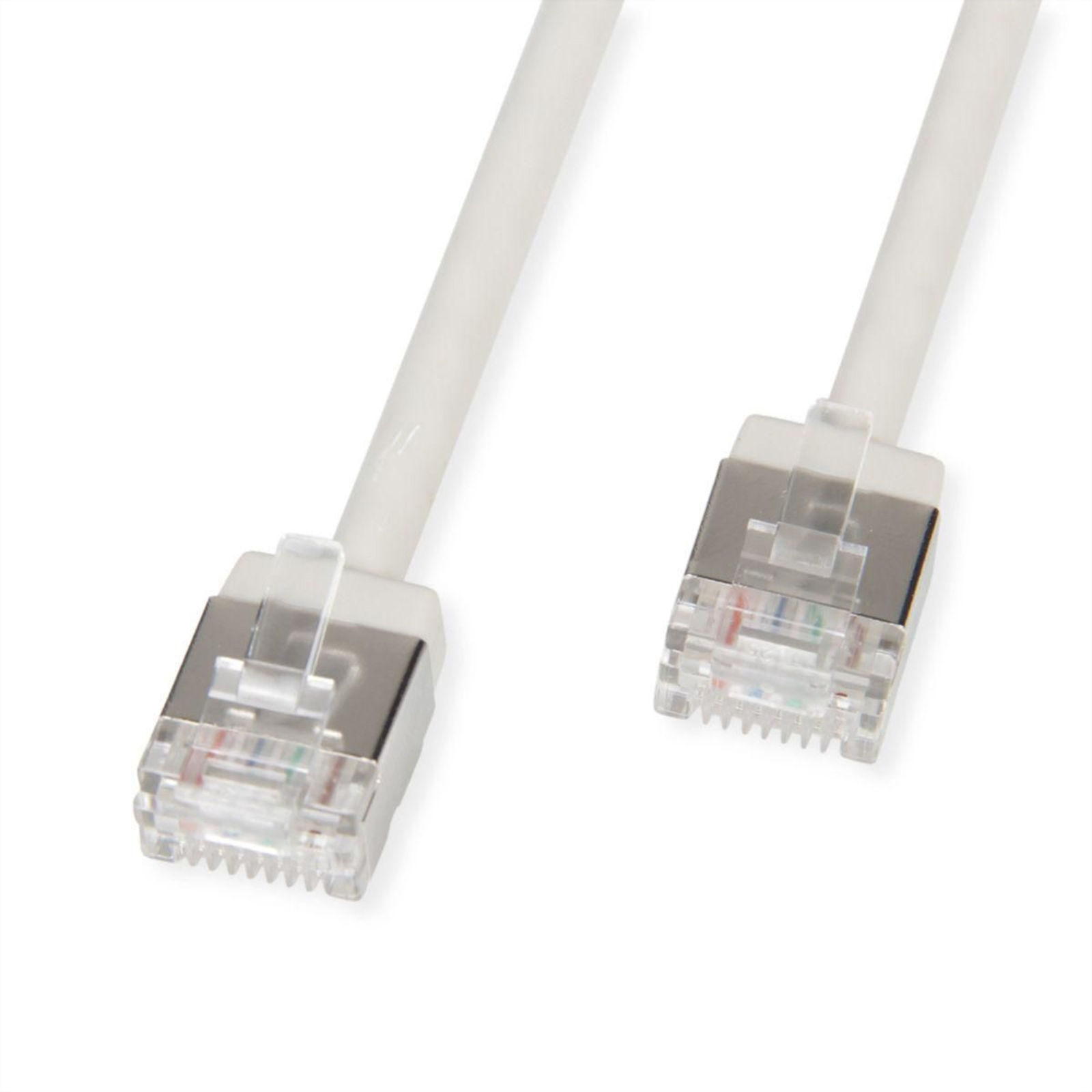 ROLINE U/FTP Patch Cable Cat.6A Ultra-short RJ45 Grey 5m Network FTP