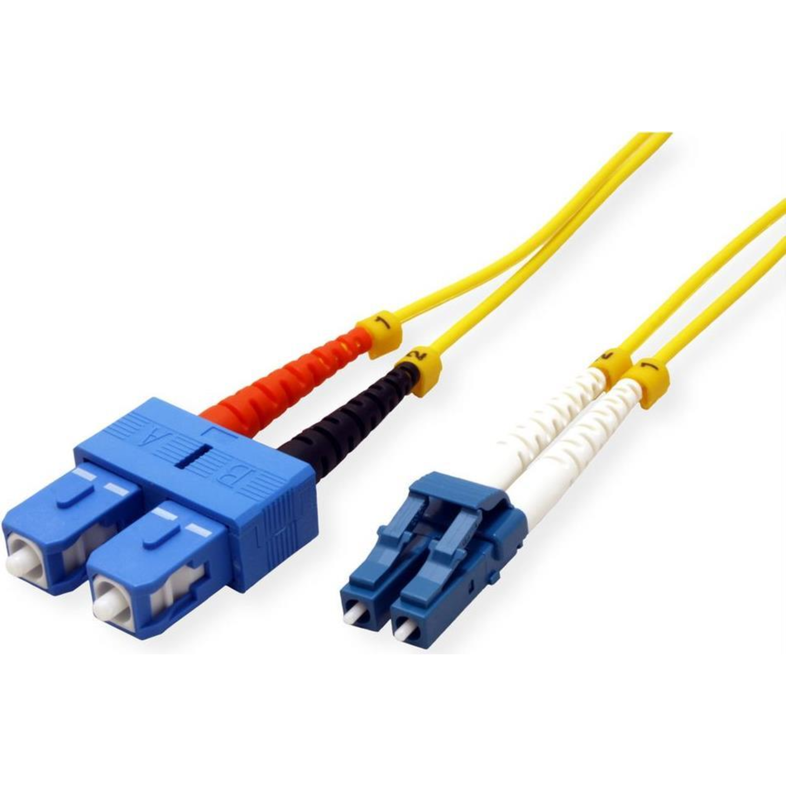 ROLINE Fiber Optic Cable Duplex Single Mode 9/125um OS2 LC/SC Yellow 5 M