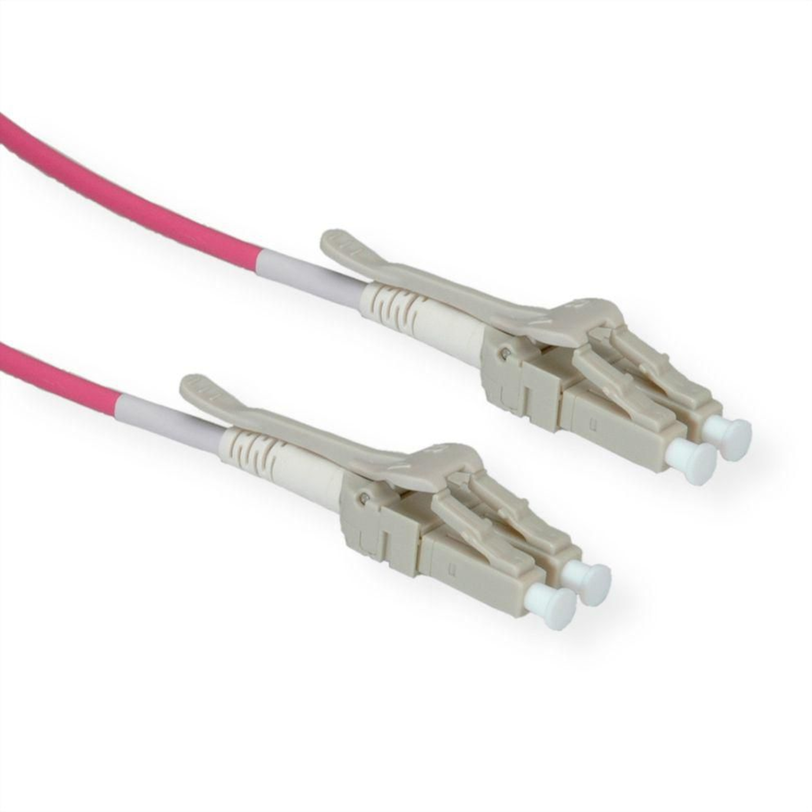ROLINE Fiber Optic Cable 50/125um OM4 LC/LC Low-loss Connector Violet 7 M