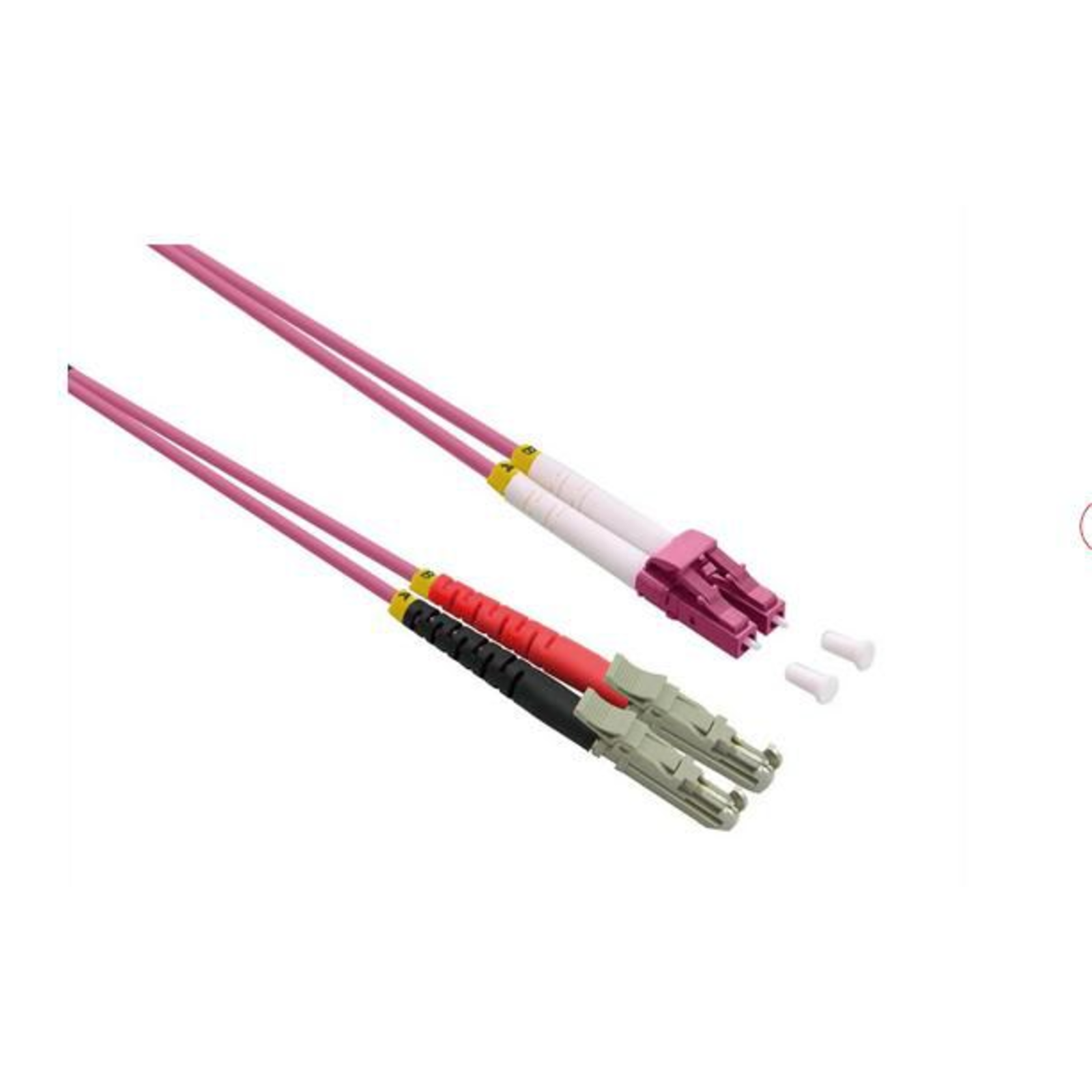ROLINE Fiber Optic Cable Duplex 50/125um OM4 LSH/LC LSOH Violet 1 M