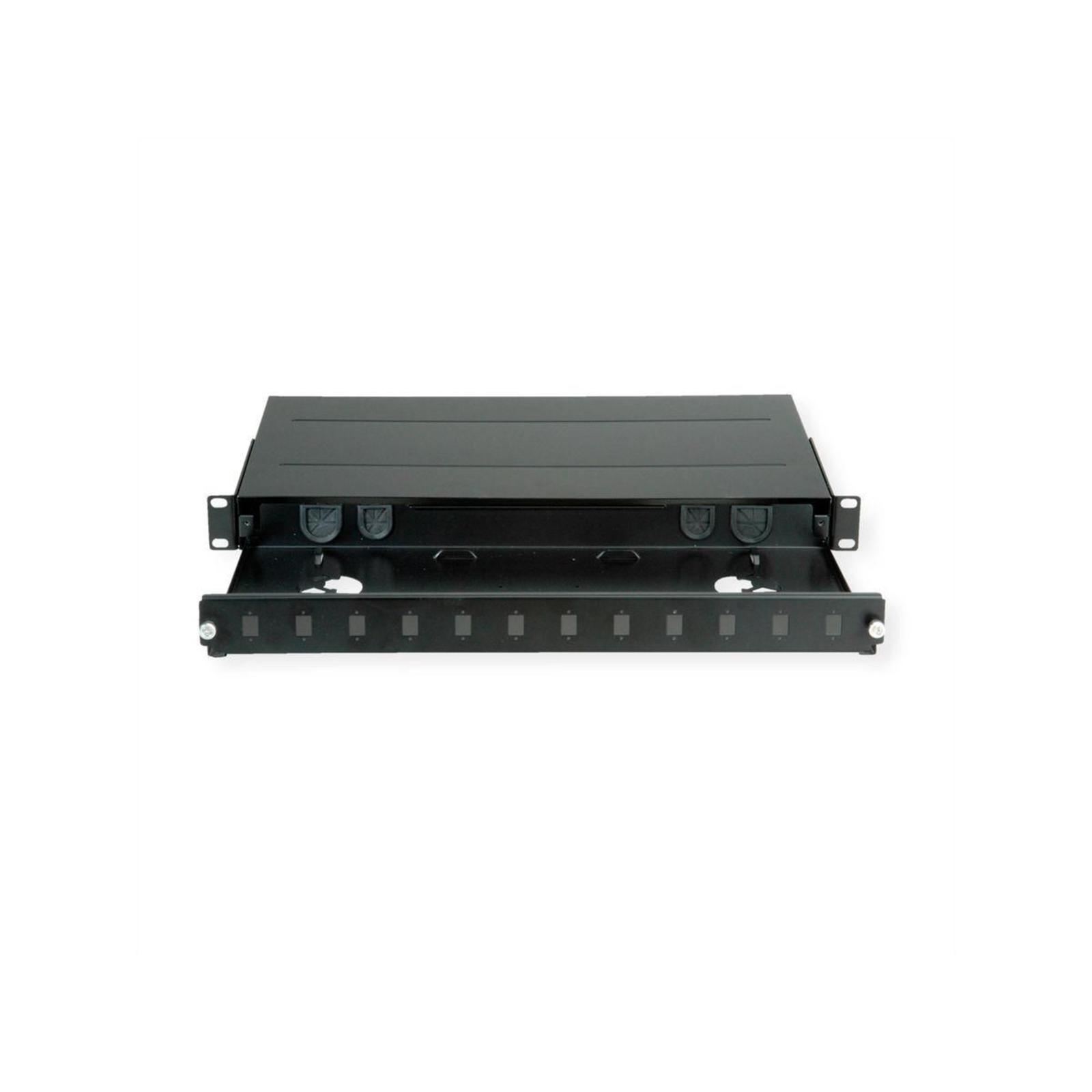 ROLINE Empty Keystone Patch Panel Rack Mountable Black