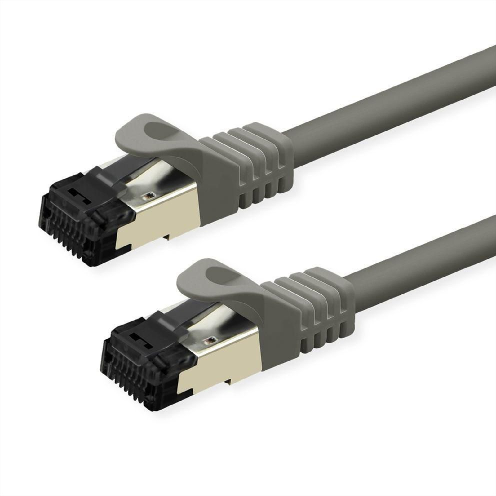 VALUE S/FTP PiMF Patch Cable Cat.8.1 LSOH Stranded Cable Grey 1m PIMF SFTP