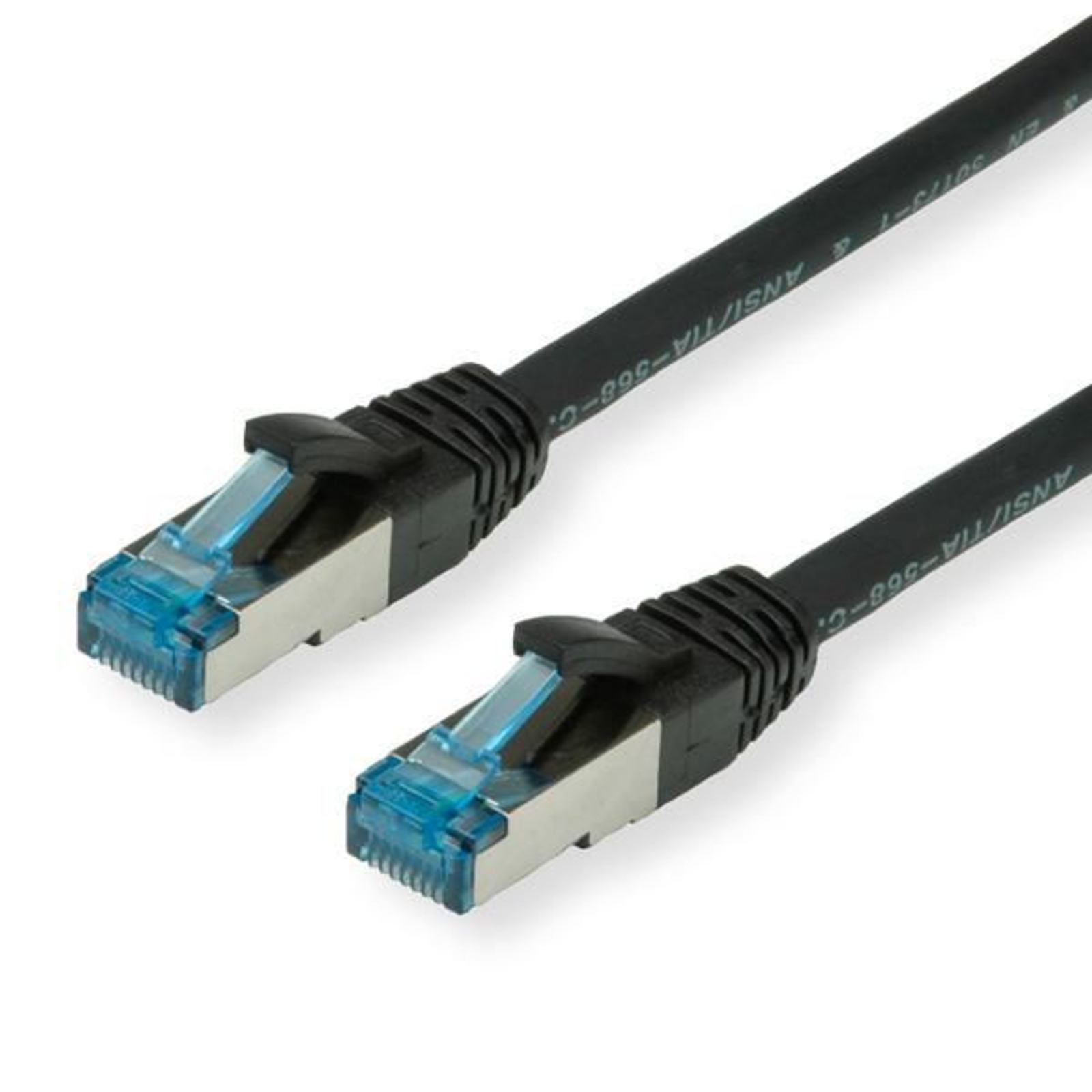VALUE S FTP Patch Cable Cat6a Black 0.5m