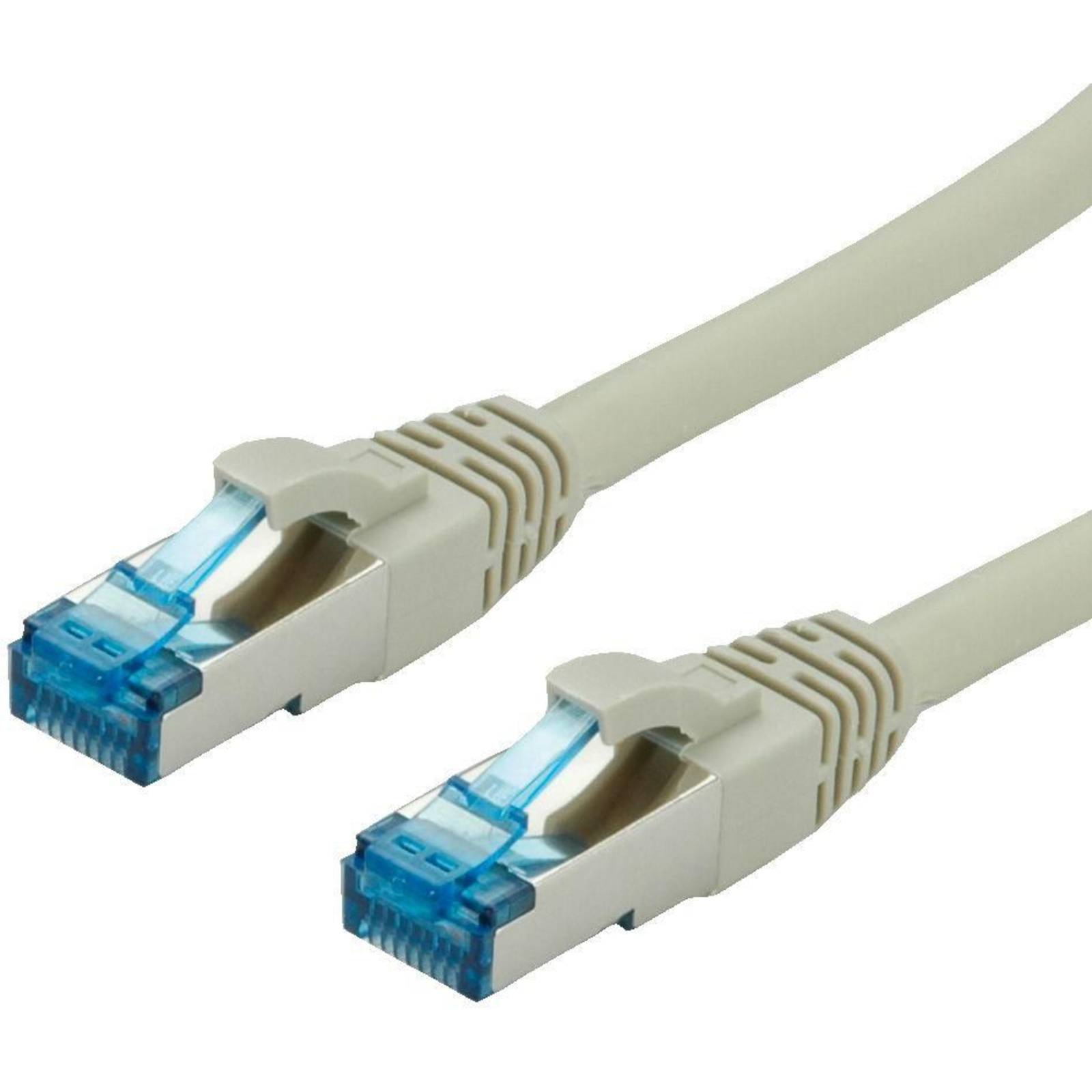 Value 21.99.1990 RJ45 Network Cable Patch Cable CAT 6a S/FTP 1.50 M Grey 1 Pc.
