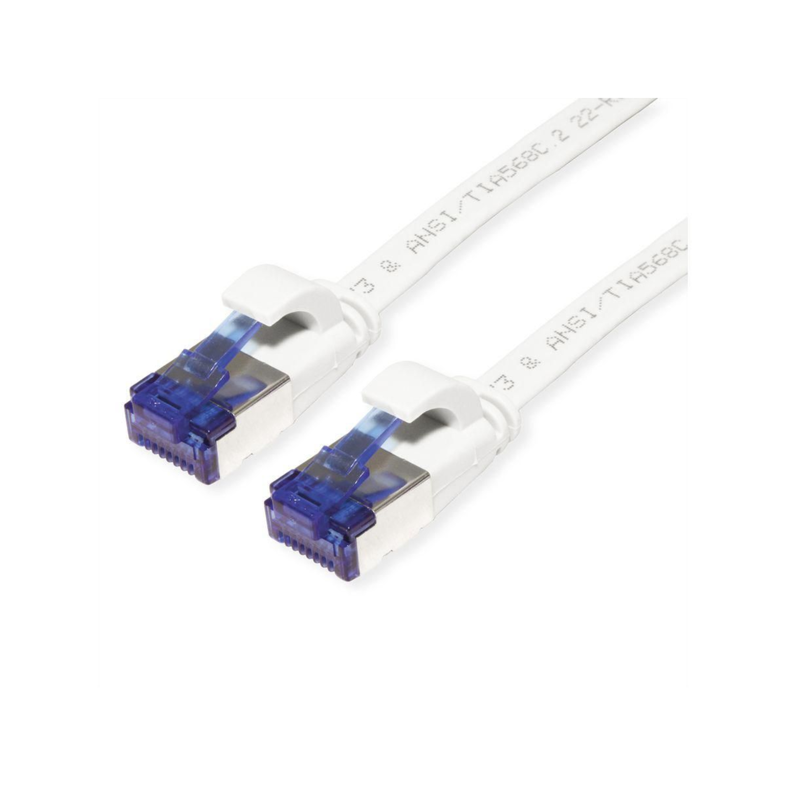 Value 21.99.2165 RJ45 Network Cable Patch Cable CAT 6a F/UTP 5.00 M White 1 Pc.