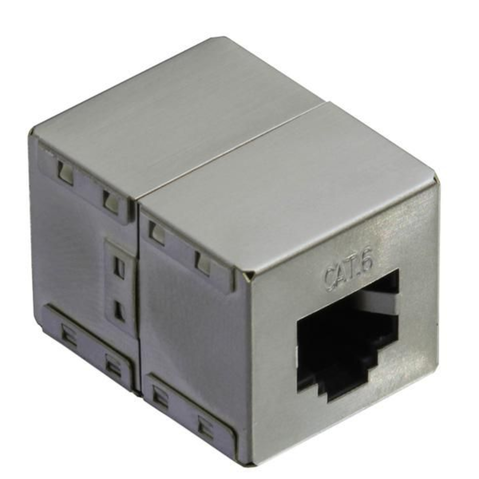 Value RJ45 Coupling RJ45 Adapter CAT 6 Silver
