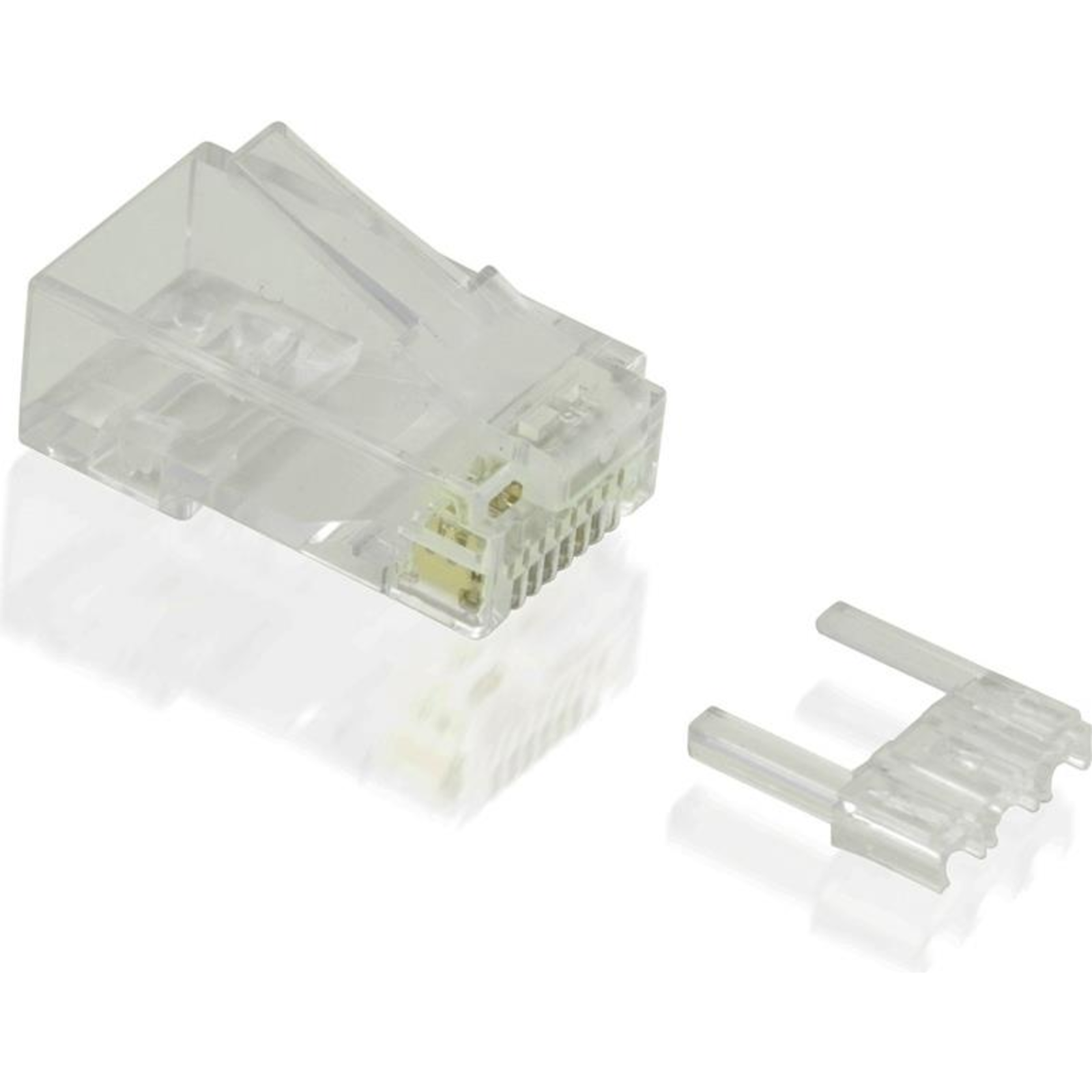 VALUE Network Connector RJ-45 (M) Unshielded CAT 6e transparent (Pack of 100)