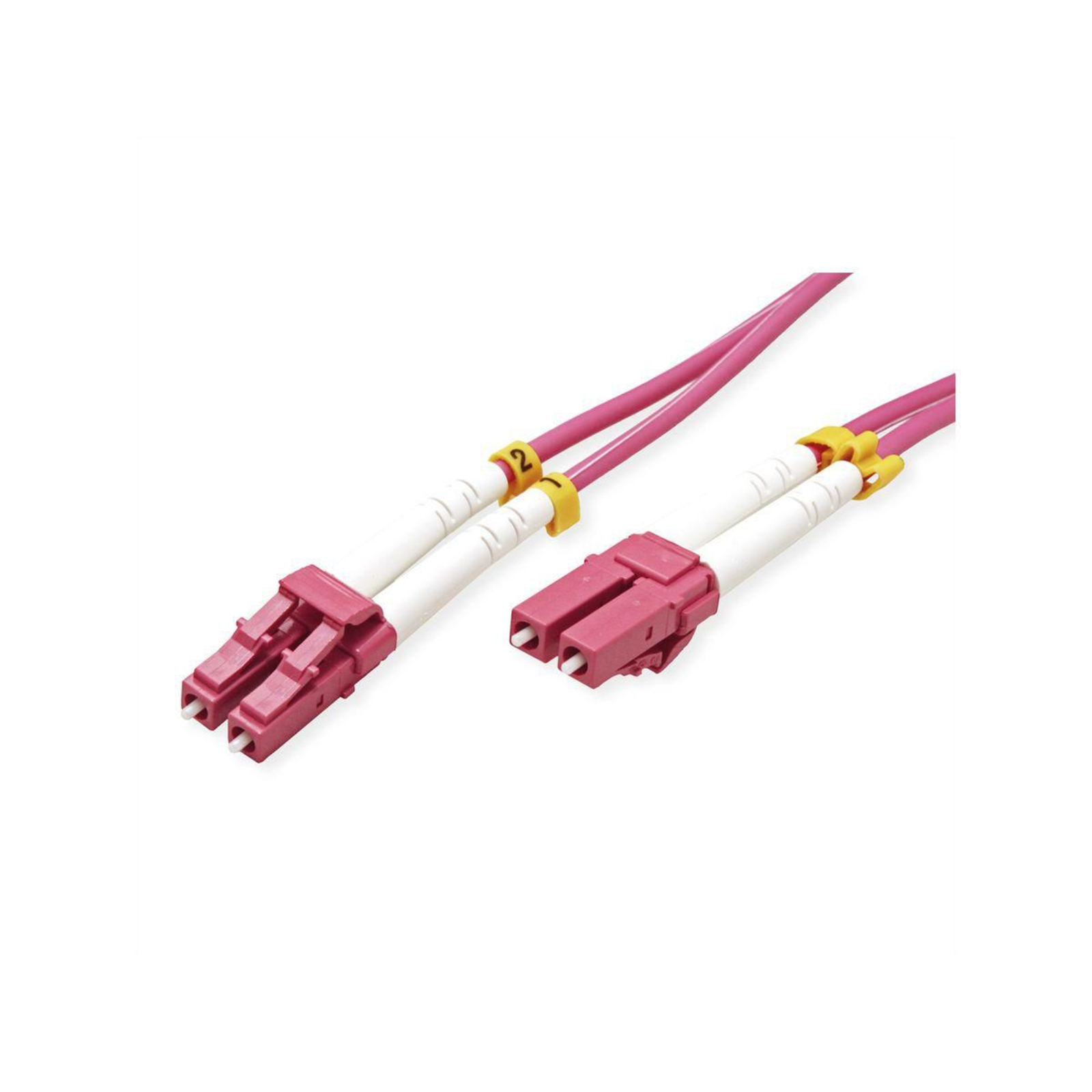 VALUE Fiber Optic Cable 50/125um OM4 LC/LC Violet 7 M