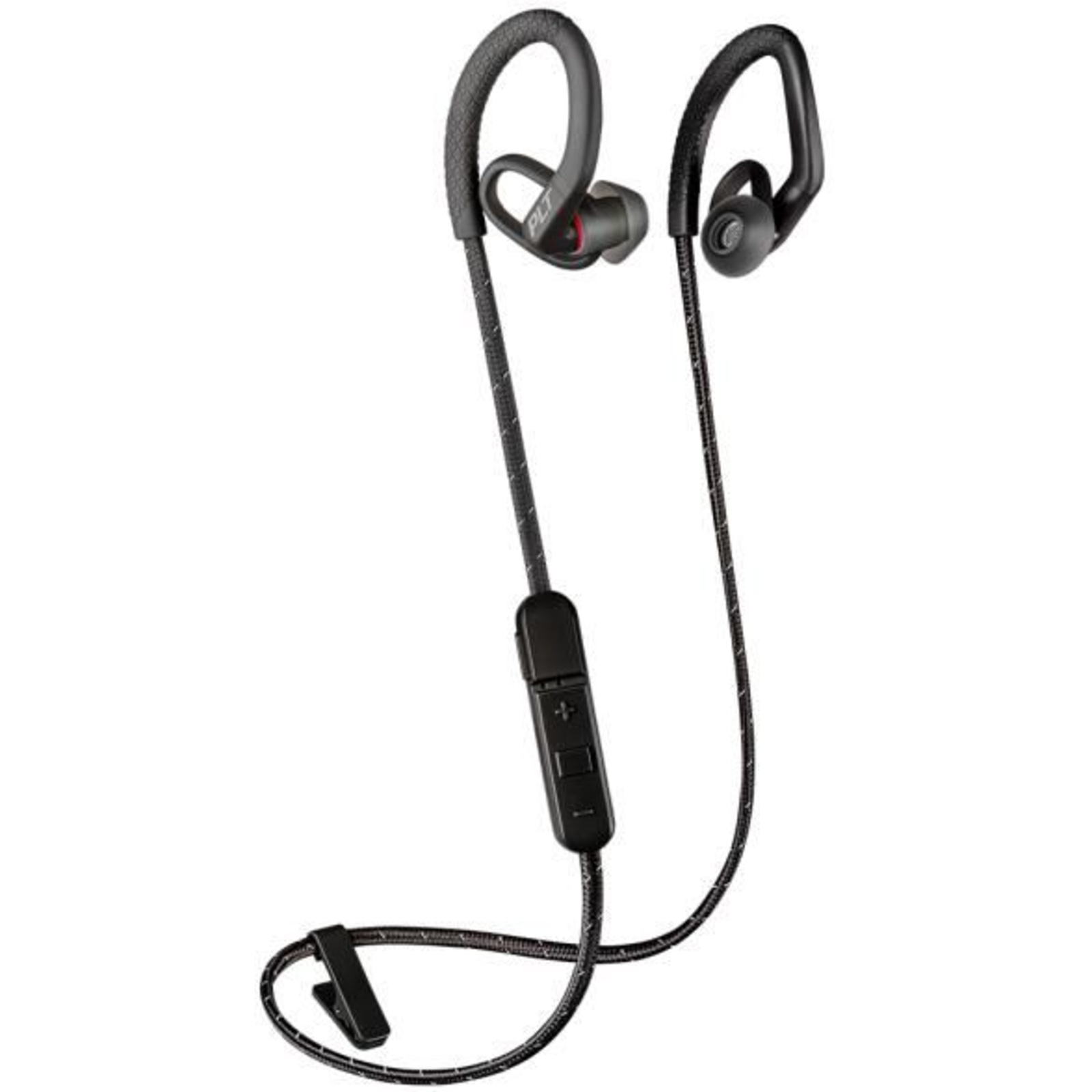 Poly BackBeat Fit 350 Headphones Ear Hook In-ear Sports Black Grey Binaural Sweat Resistant