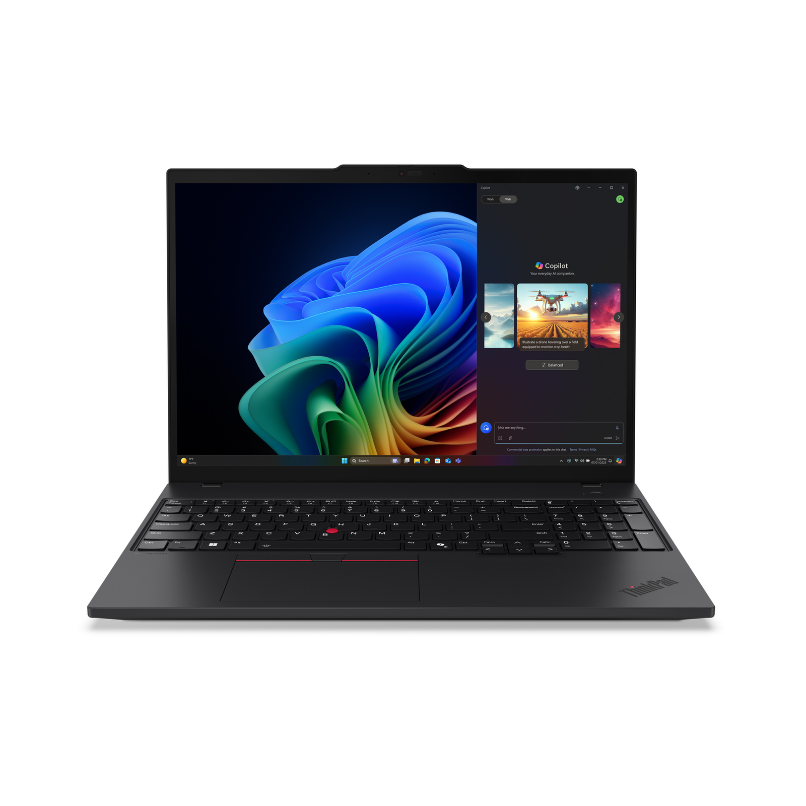 Lenovo CPU AMD Ryzen AI 7 PRO 350 (8C/16T 2GHz 16MB) + NPU RAM 32 GB DDR5 5600 Mhz 1 TB SSD M .2