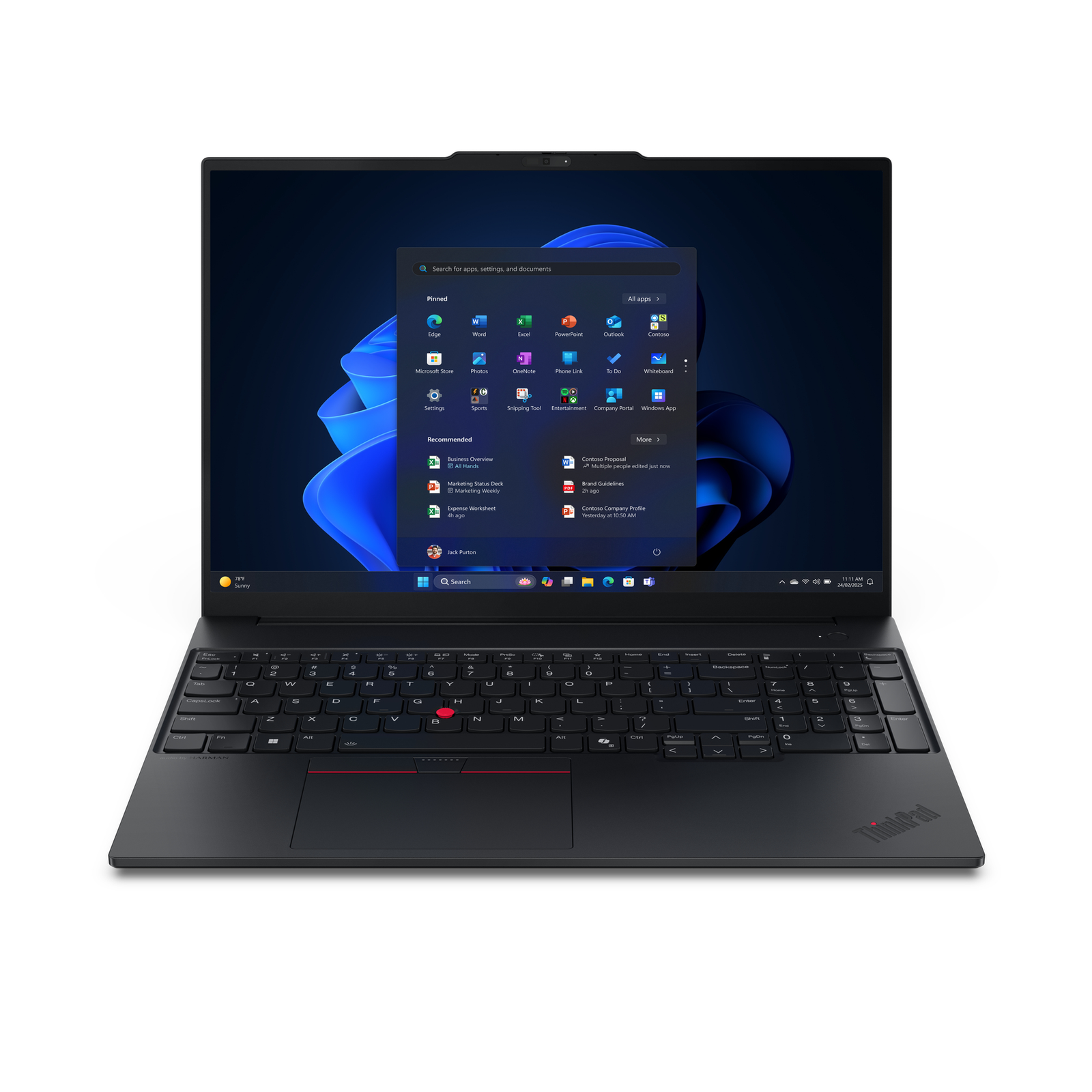 Lenovo ThinkPad E16 Gen 3 21SR 180 Hinge Design Ultra 5 225U Win11 Pro Intel 32GBRAM 512GB SSD TCG