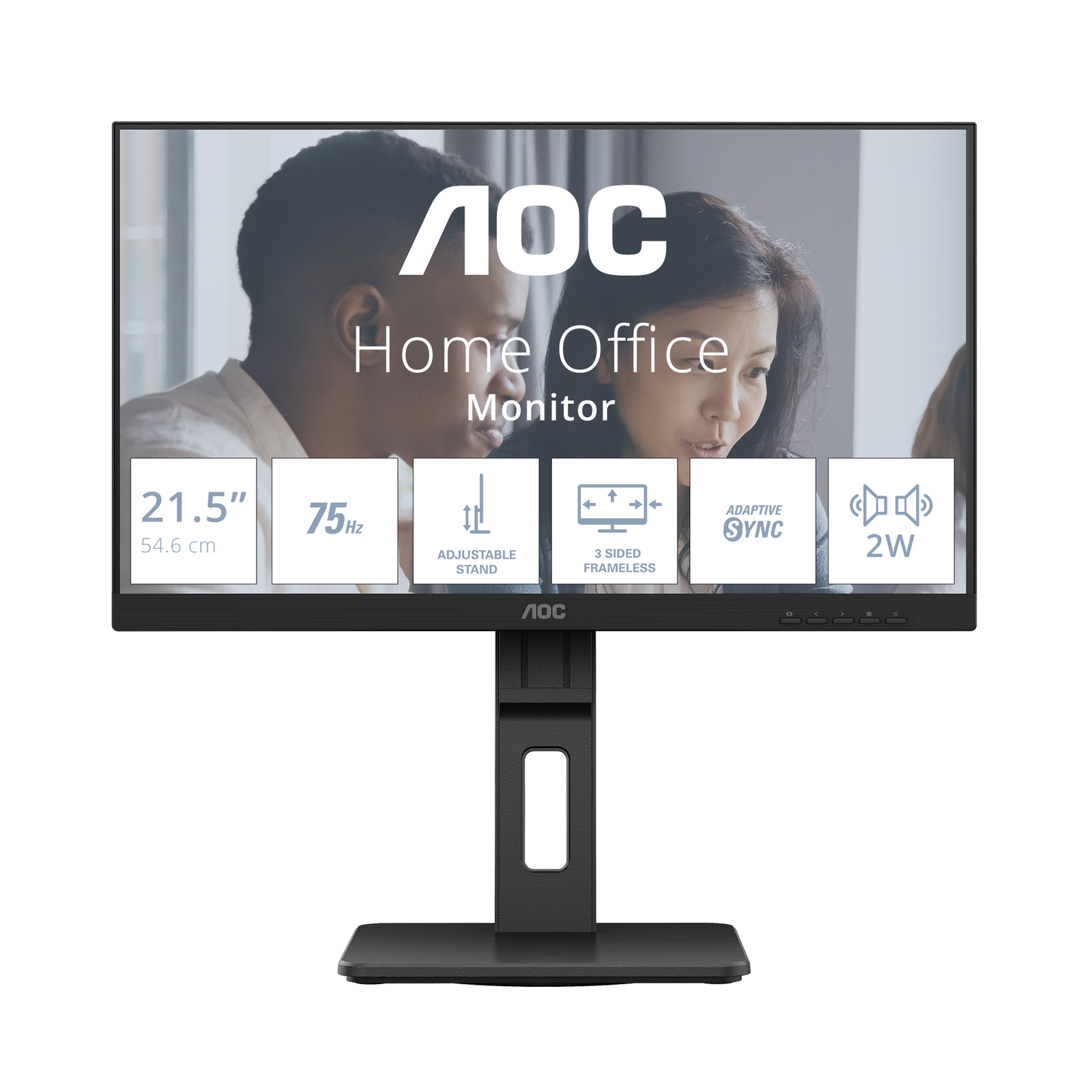 AOC Monitor 22E2UMF 21.5 Inch VA HDMI DP Pivot Goniki