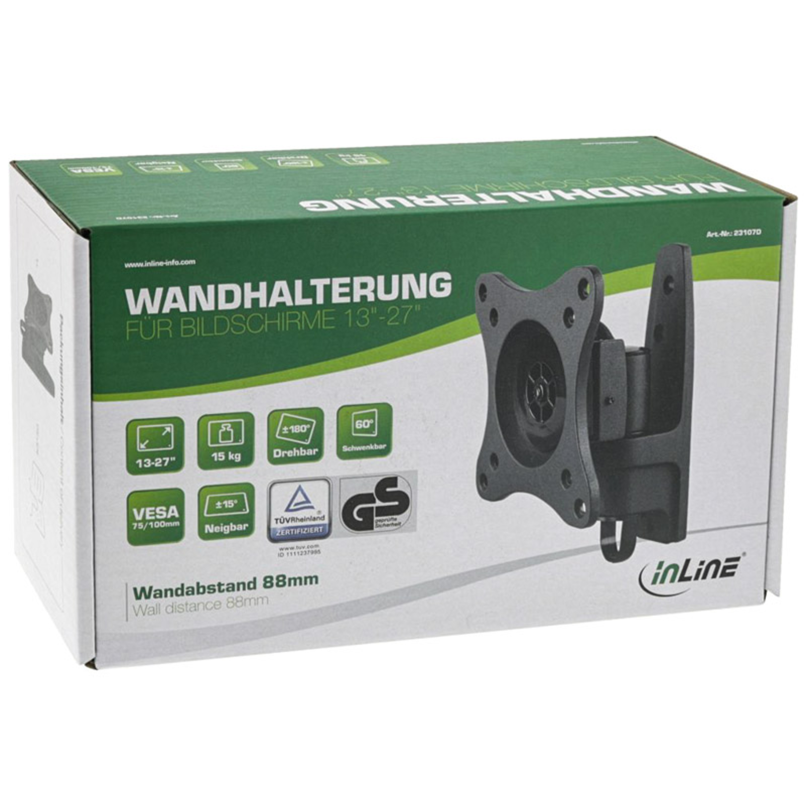 InLine Wall Mount for TFT Monitors