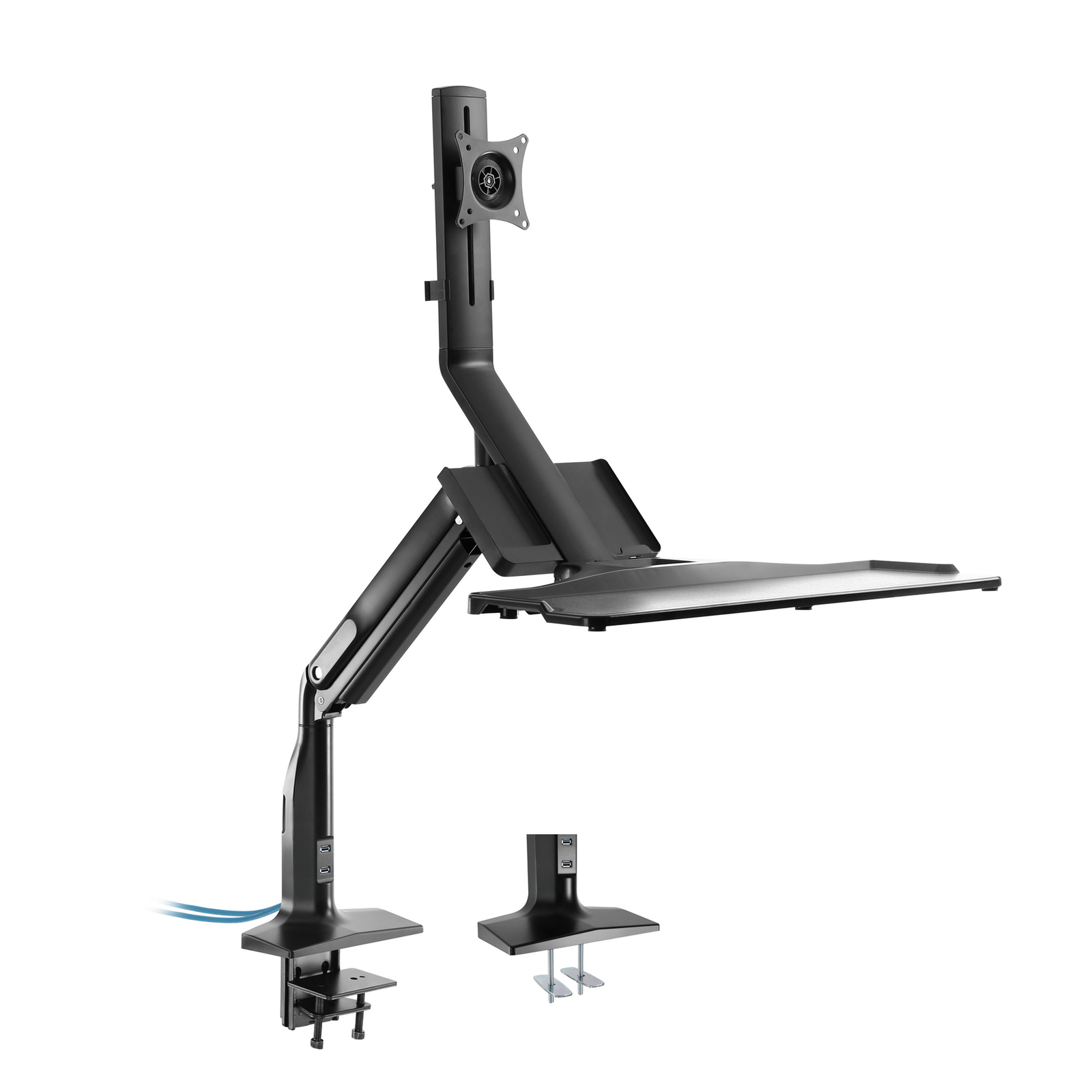 InLine Stand LCD Display/PC Equipment Plastic Aluminium Steel Black Size 43.2-81.3cm 17inch-32inch