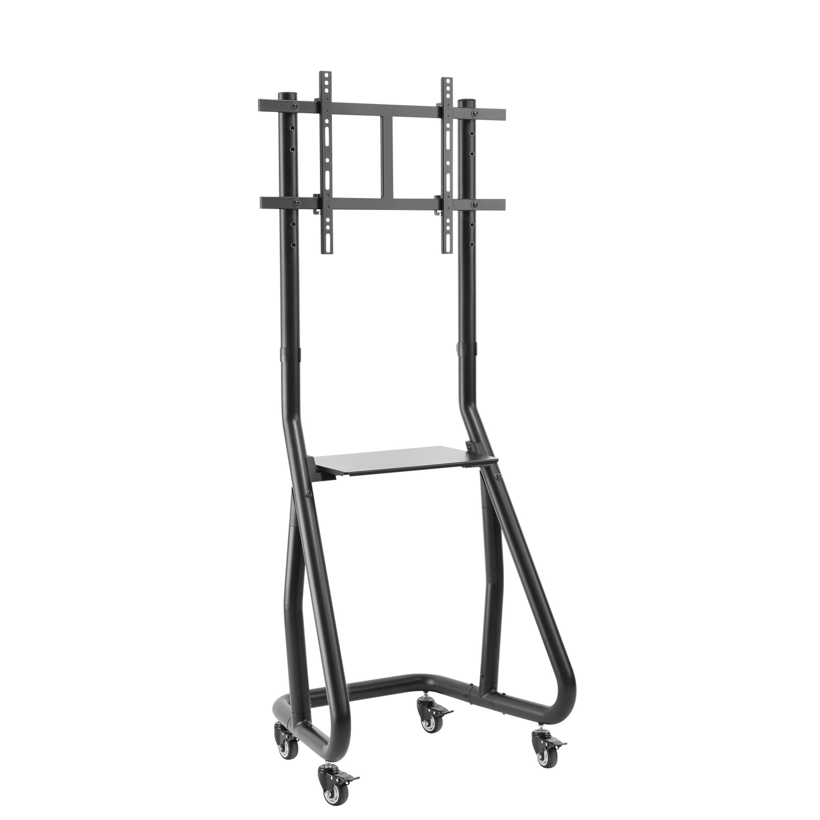 InLine Trolley for LCD Display Plastic Aluminium Steel matte Black Screen Size 94-203cm 37inch-80inch