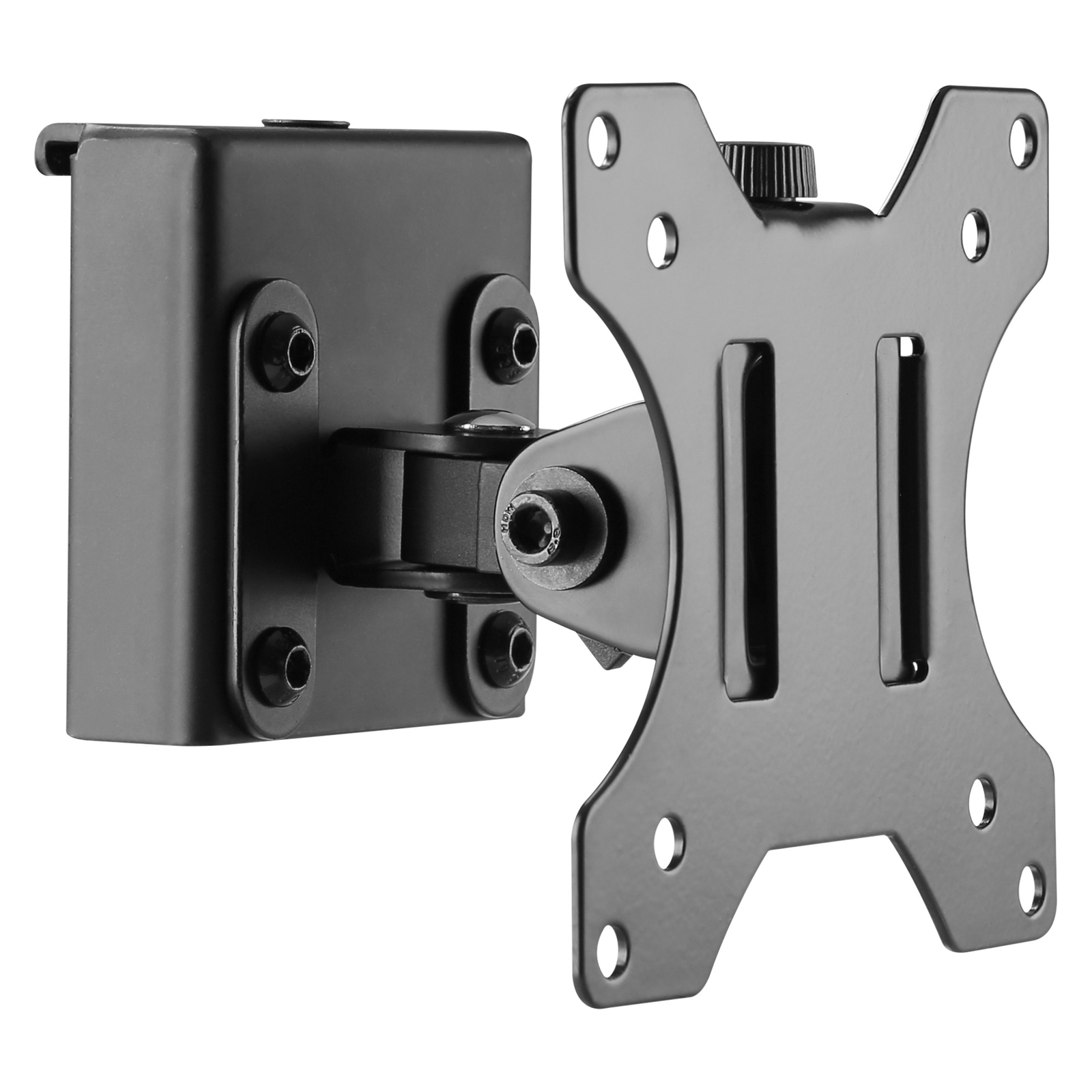 InLine Slatwall Mounting Component Short Mount Bracket LCD Display Steel Black Size 33-68.6cm