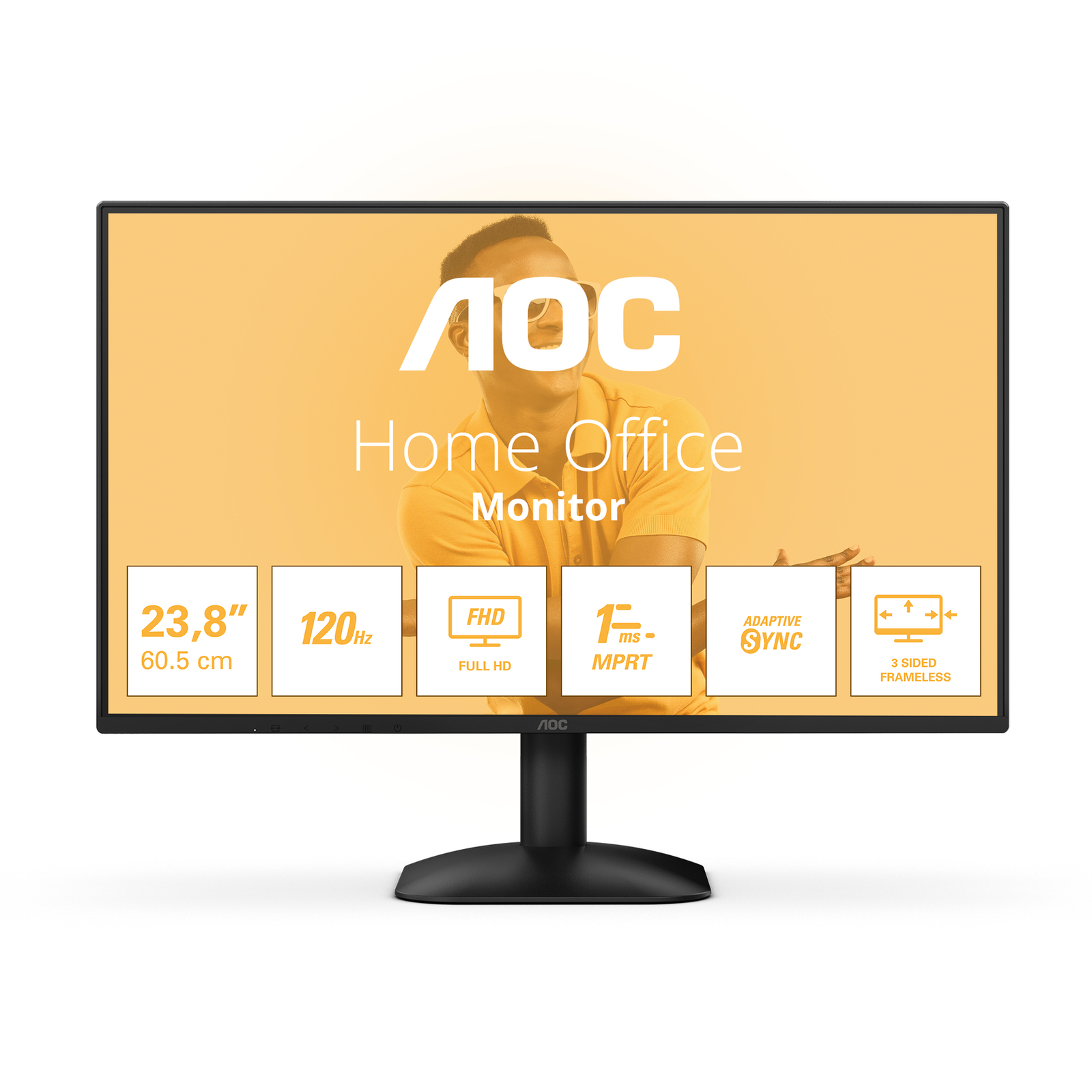 AOC 23.8-inch 24B31H IPS 120Hz HDMI VGA Monitor