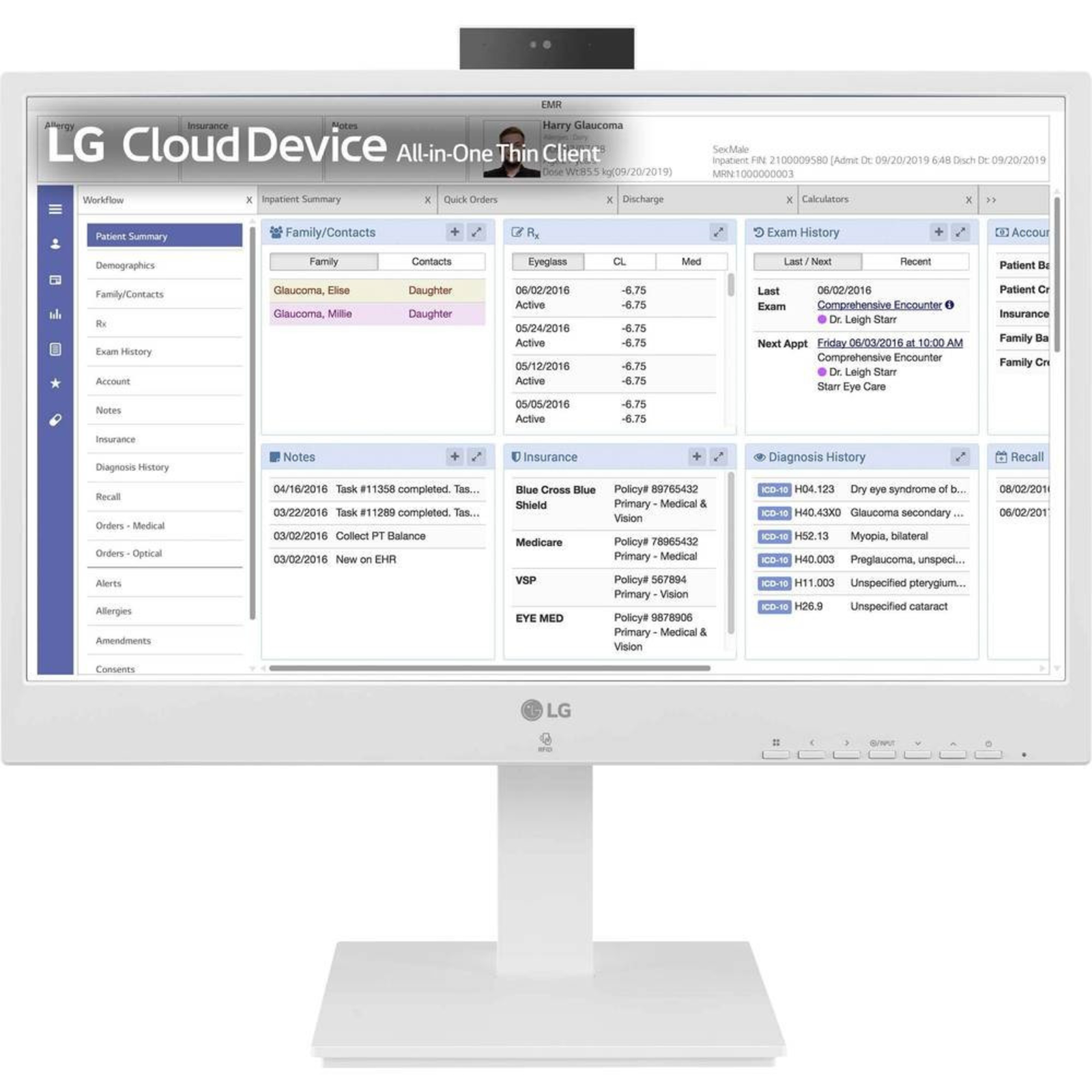 LG Thin Client 24CR670N-6P 60.4cm 23.8 Inch N5105 8GB 16GB W10IoT