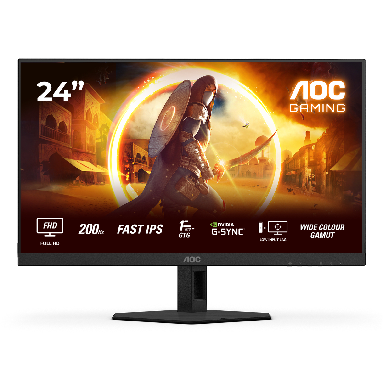 AOC 24G4HRE 23.8-inch FHD IPS 200Hz 0.5ms 300cd/m2 HDMI Speakers